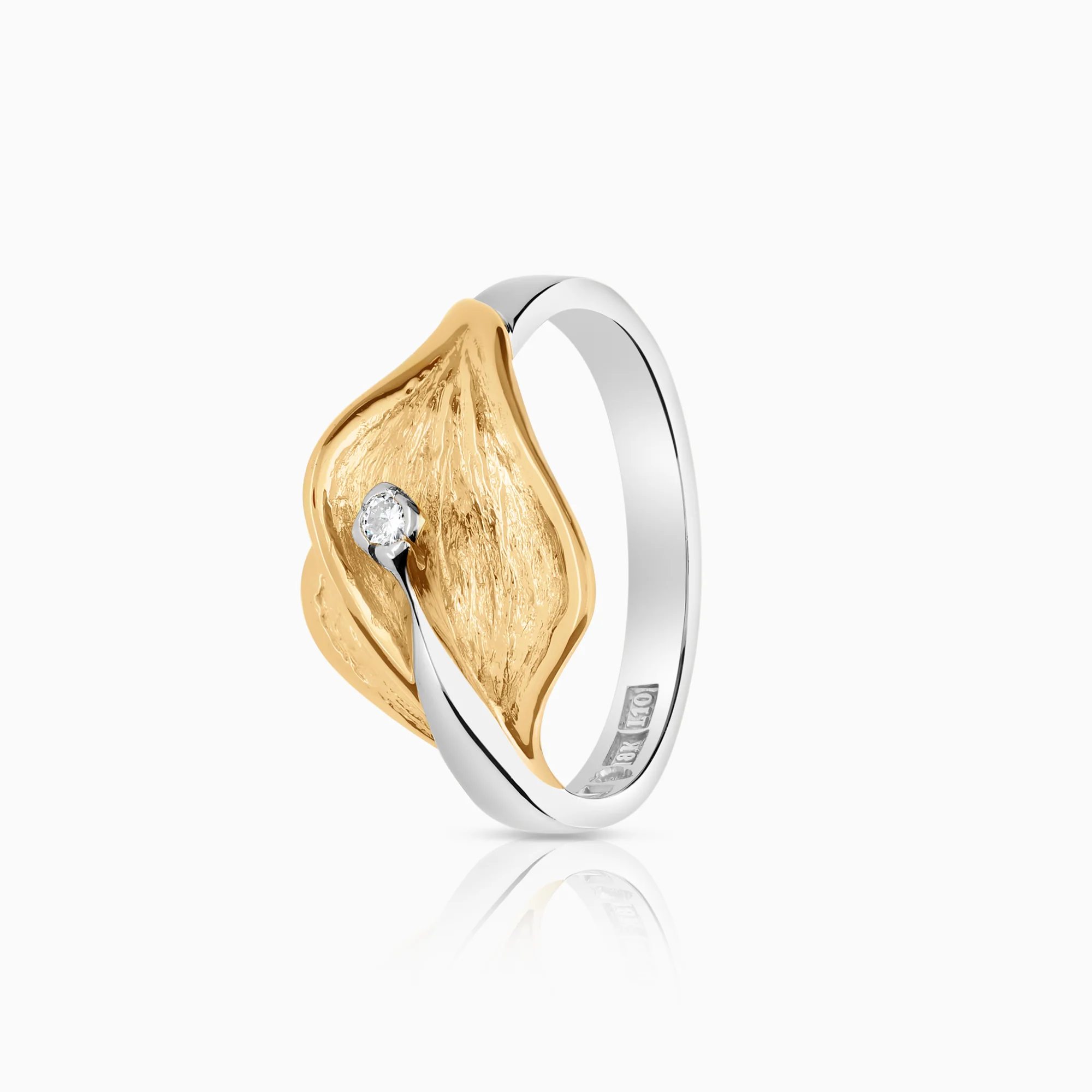 Diamond ring 0.03ct 18K gold