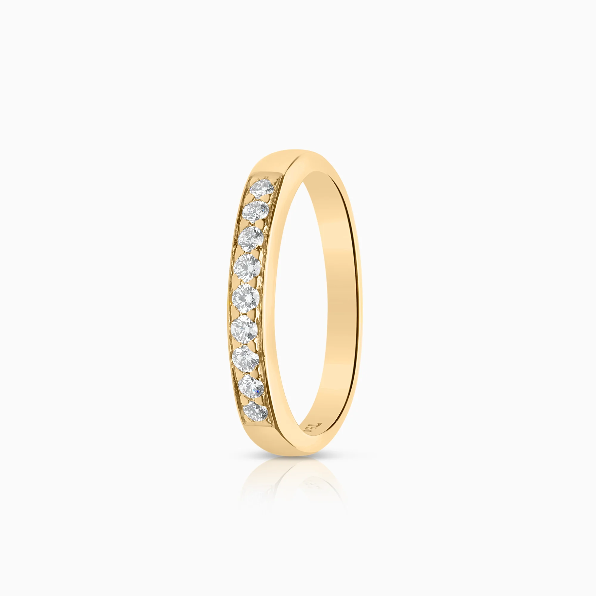 Diamond ring Eternity 0.18ct 18K gold