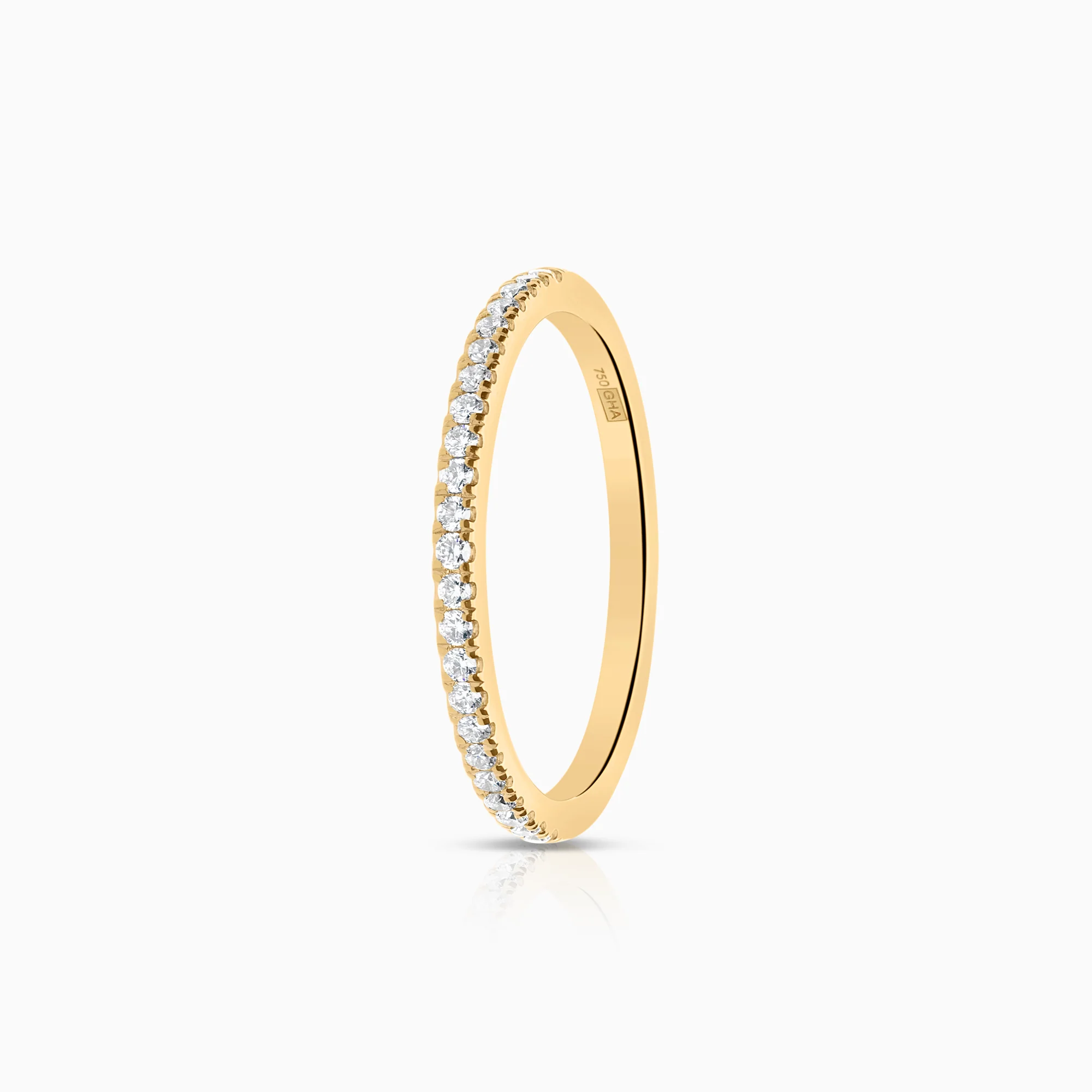 Diamond ring Eternity 0.23ct 18K gold