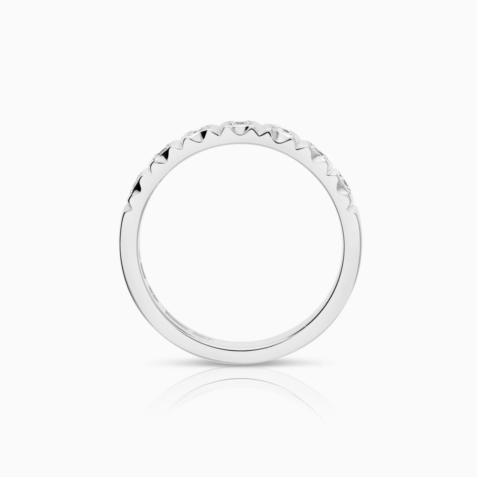 Diamond ring eternity 0.23ct 18K white gold - Image 2