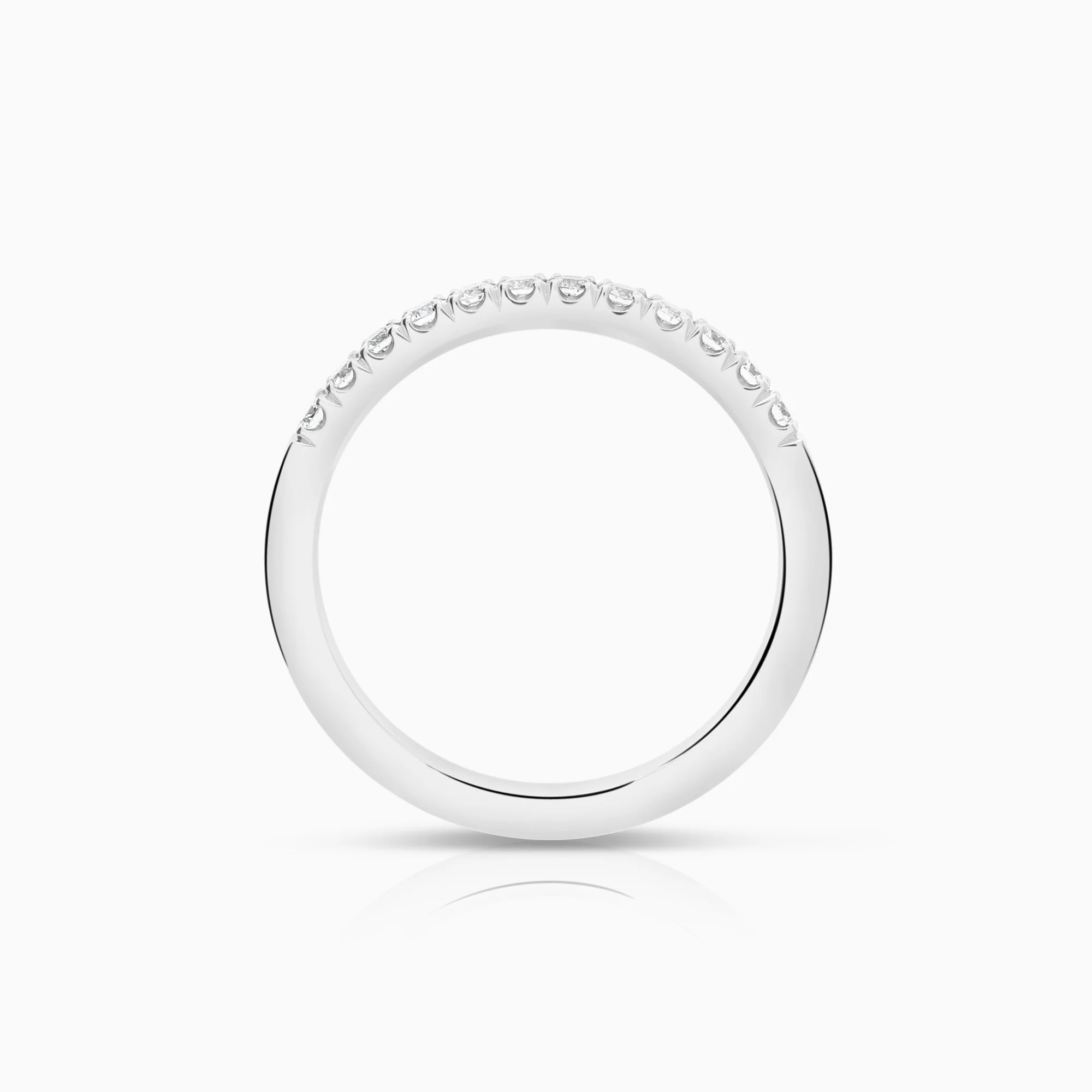 Diamond ring Eternity 0.24ct 18K white gold - Image 2