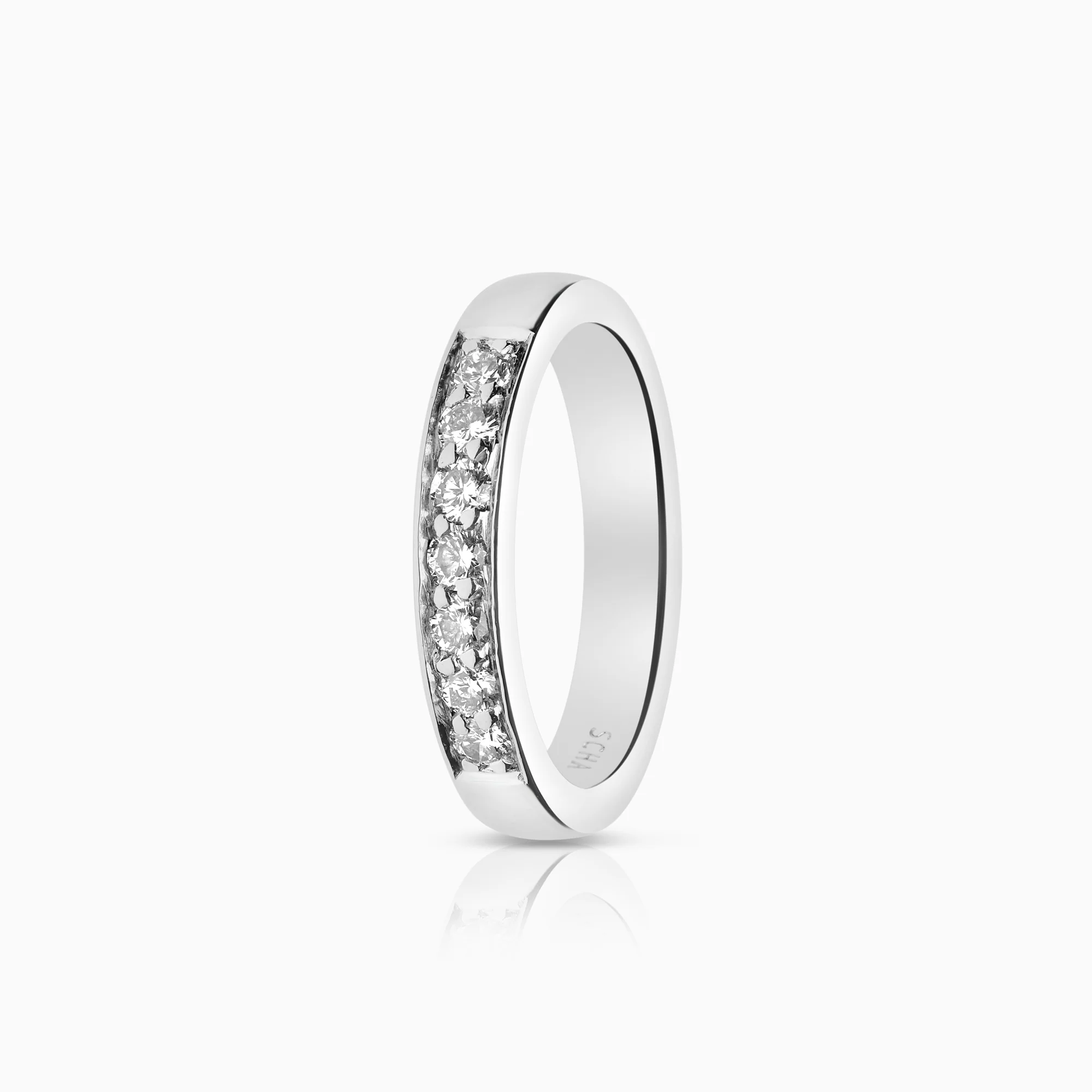 Diamond ring Eternity 0.24ct 18K white gold