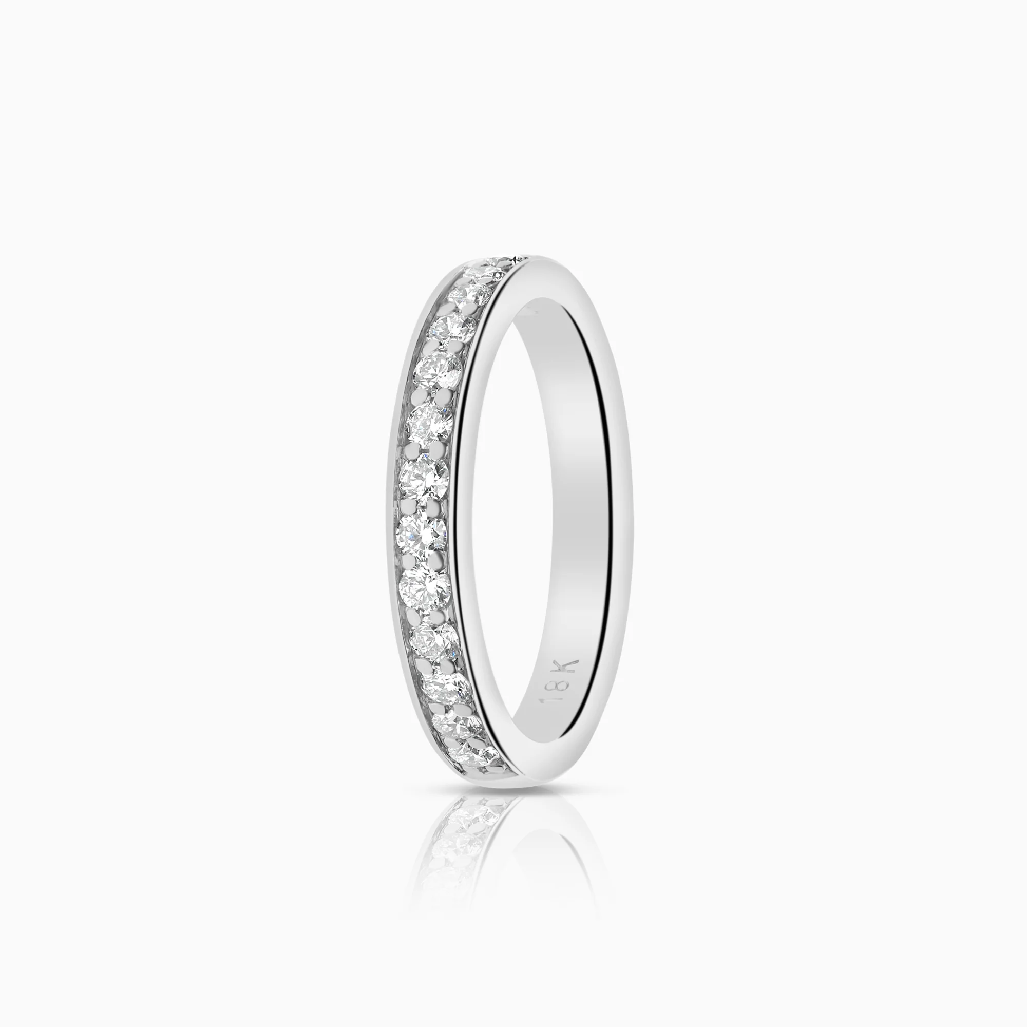 Diamond ring Eternity 0.32ct 18K white gold