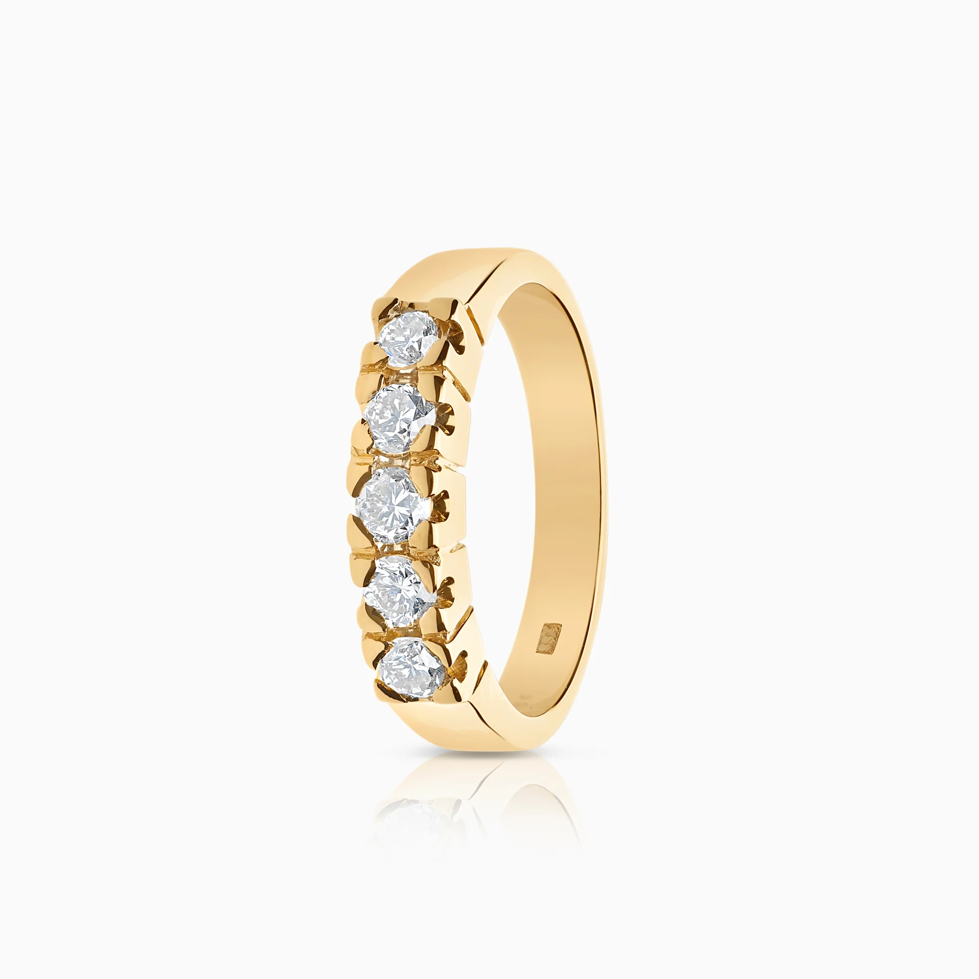 Diamond ring eternity 0.35ct 18K gold