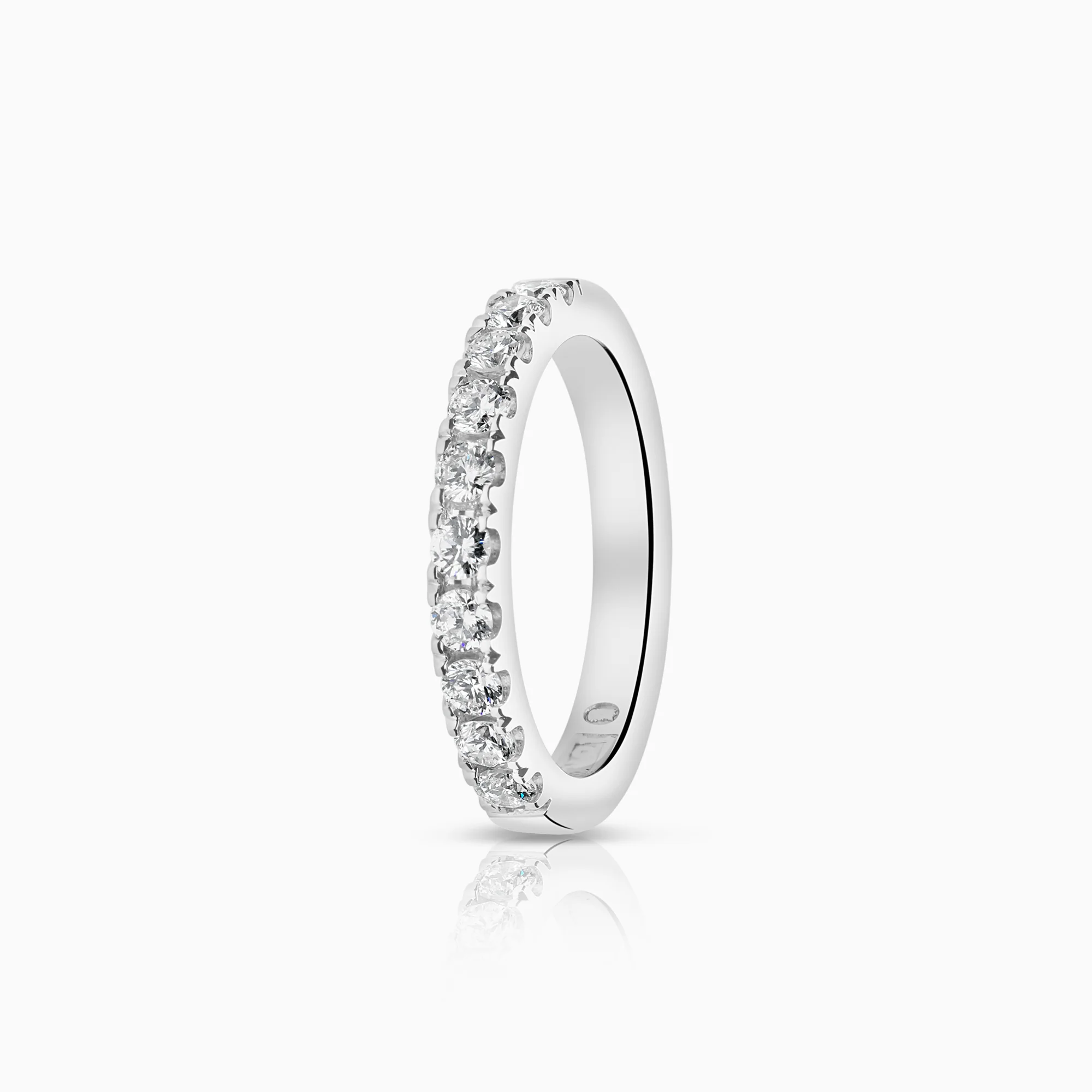Diamond ring Eternity 0.35ct 18K white gold