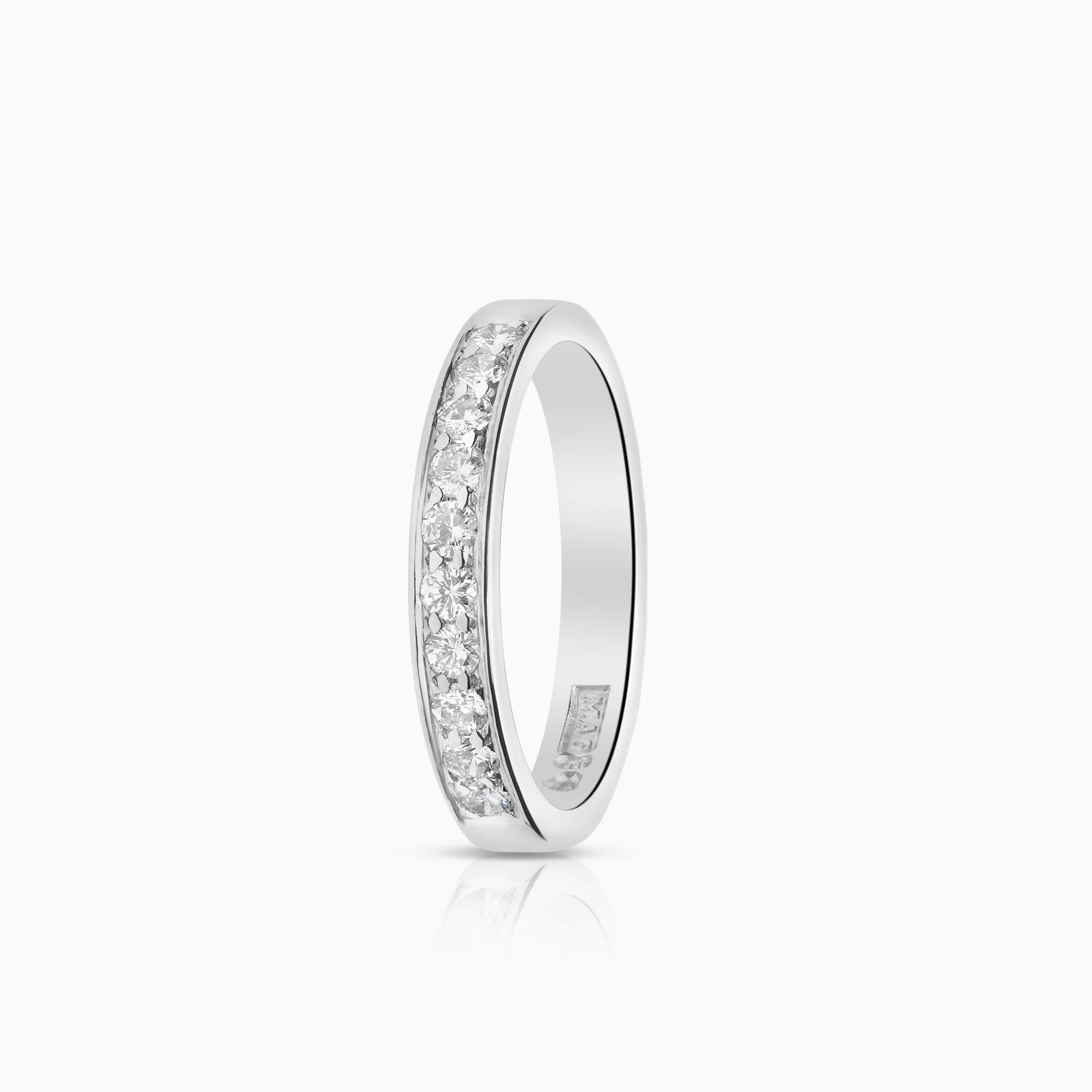 Diamond ring Eternity 0.35ct 18K white gold