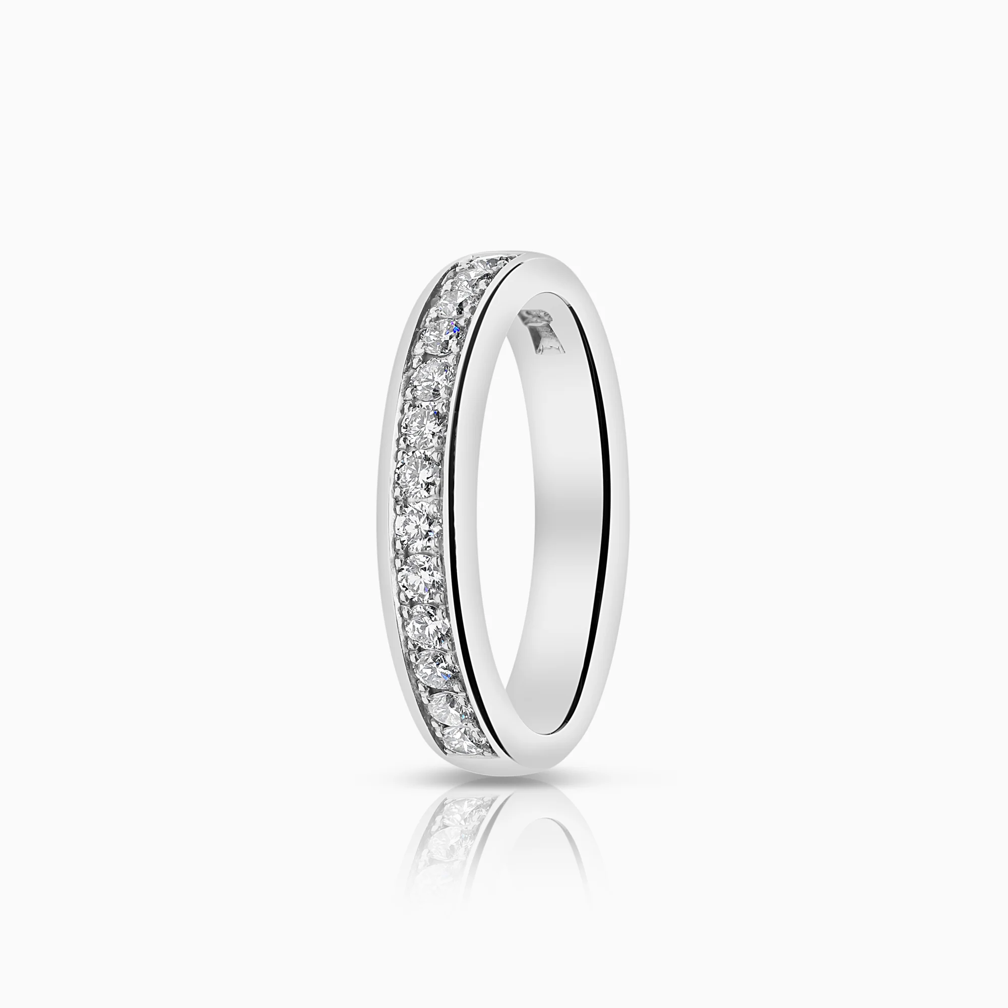 Diamond alliance ring 0.39ct 18K white gold