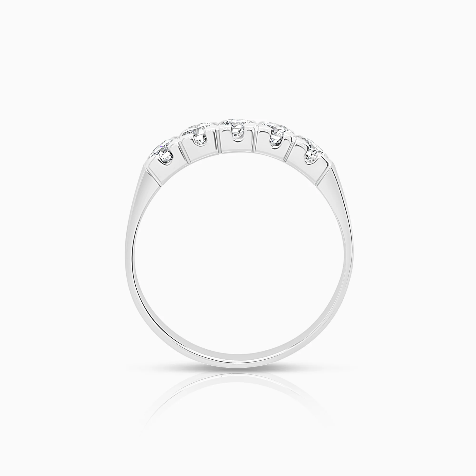 Diamond ring alliance 0.50ct 18K white gold - Image 2