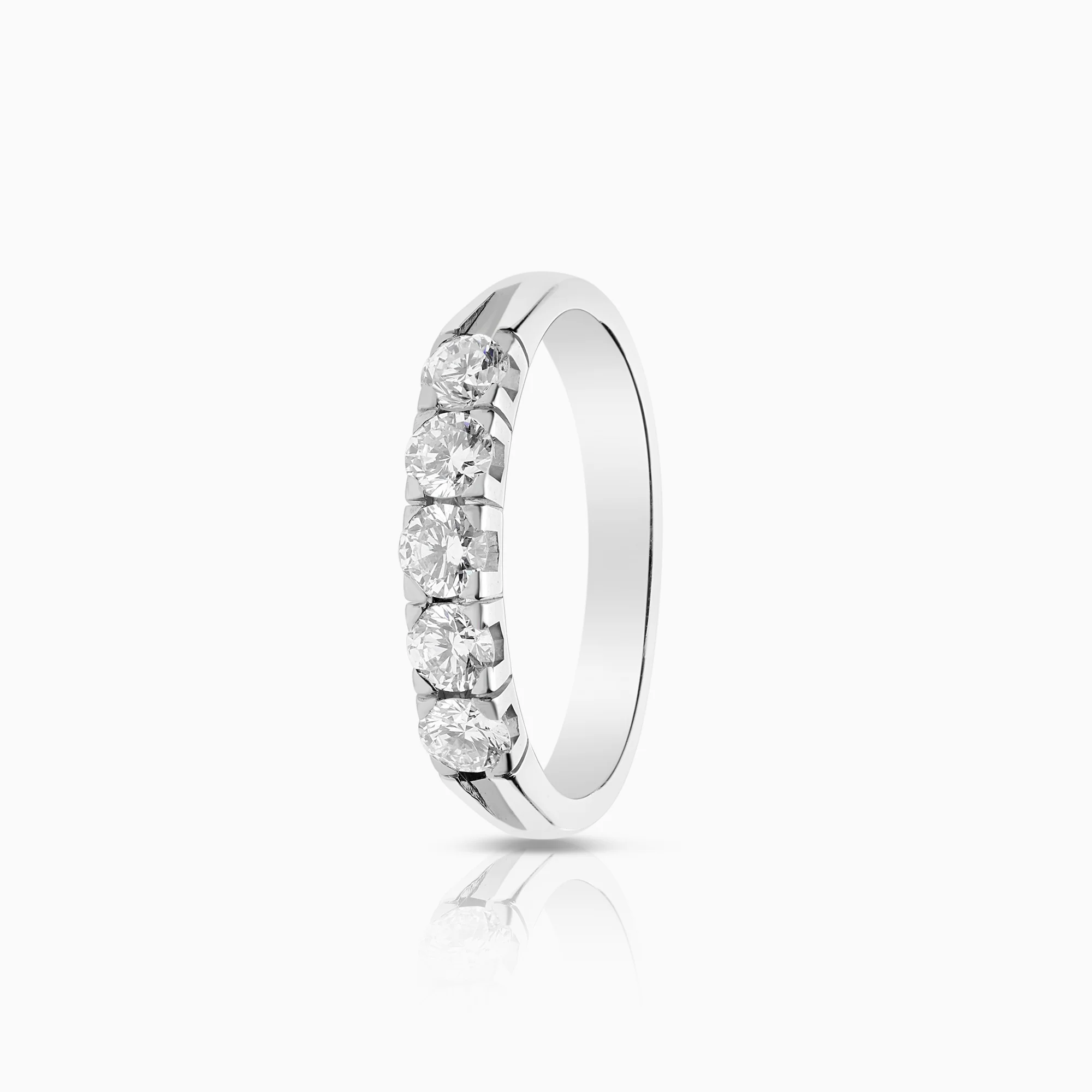 Diamond ring Eternity 0.70ct 18K white gold