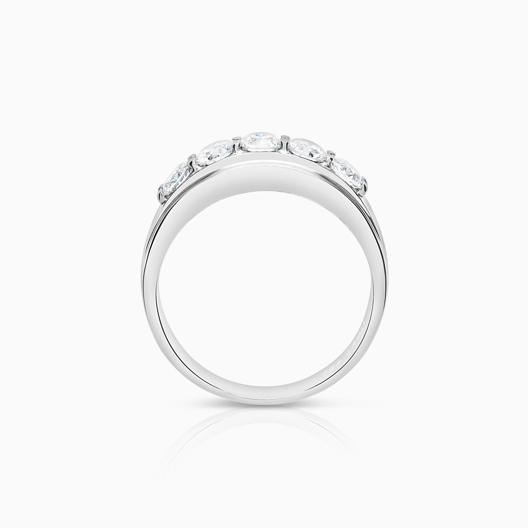 Diamond eternity ring 0.95ct 18K white gold - Image 3