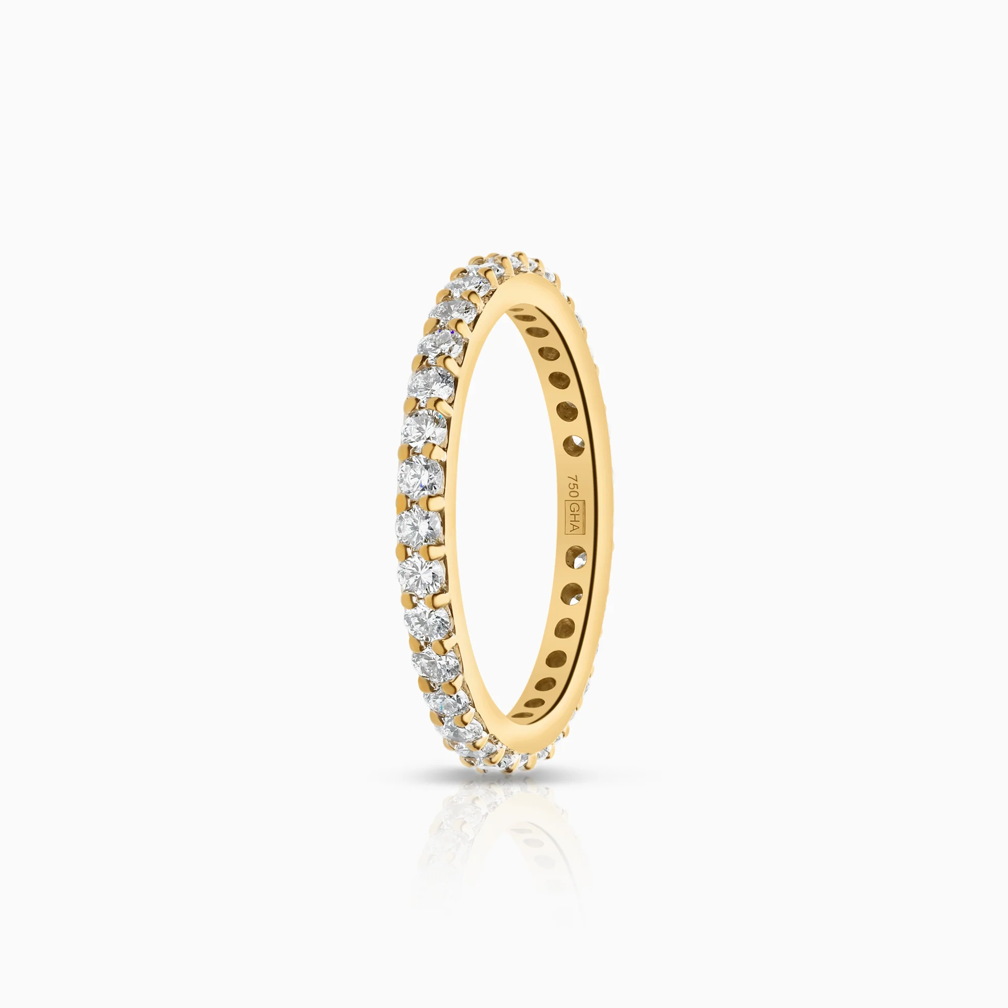Diamond ring Eternity 0.99ct 18K gold