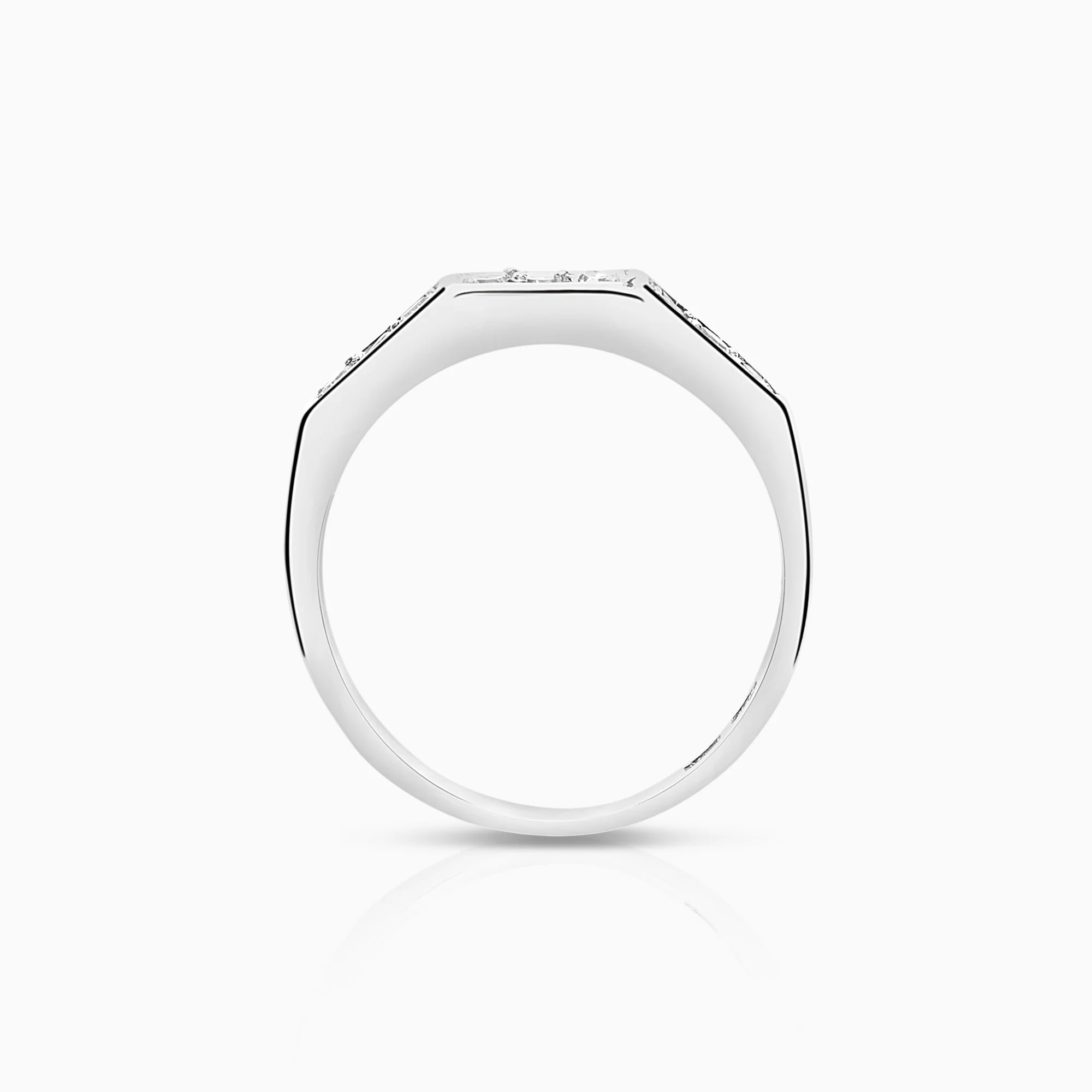 Diamond ring Engelbert, 0.18ct 18K white gold - Image 2