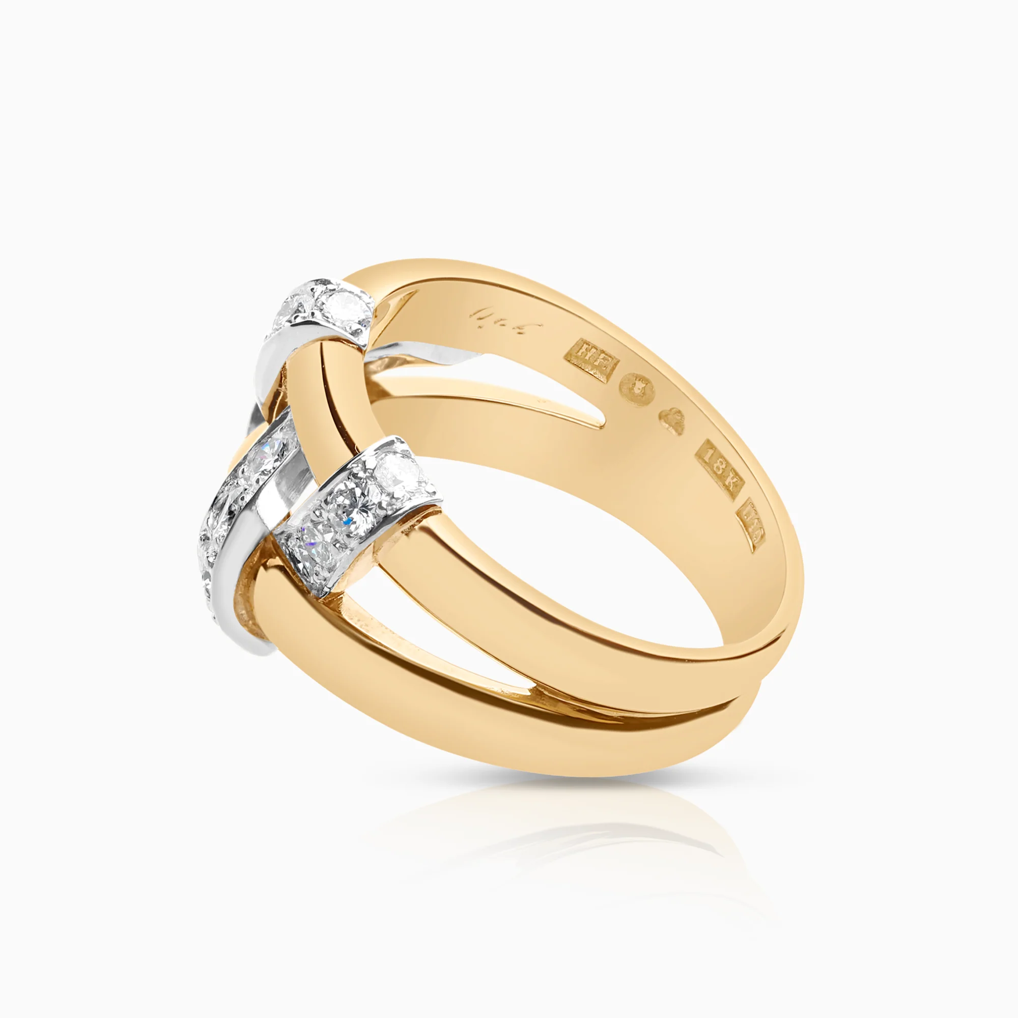 Diamond ring Serpentin from Engelbert 0.66ct 18K gold - Image 2