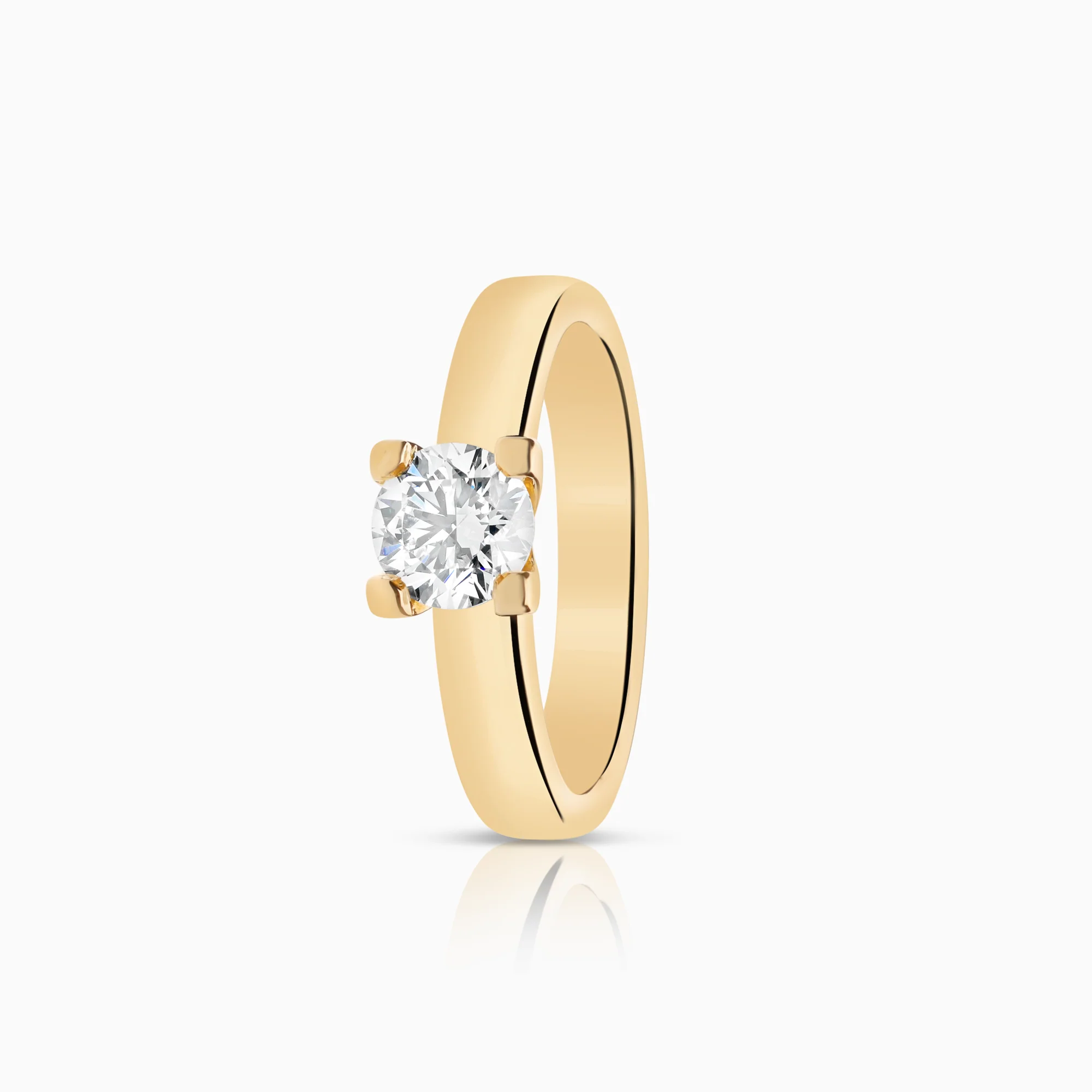 Solitaire ring 0.75ct 18K gold