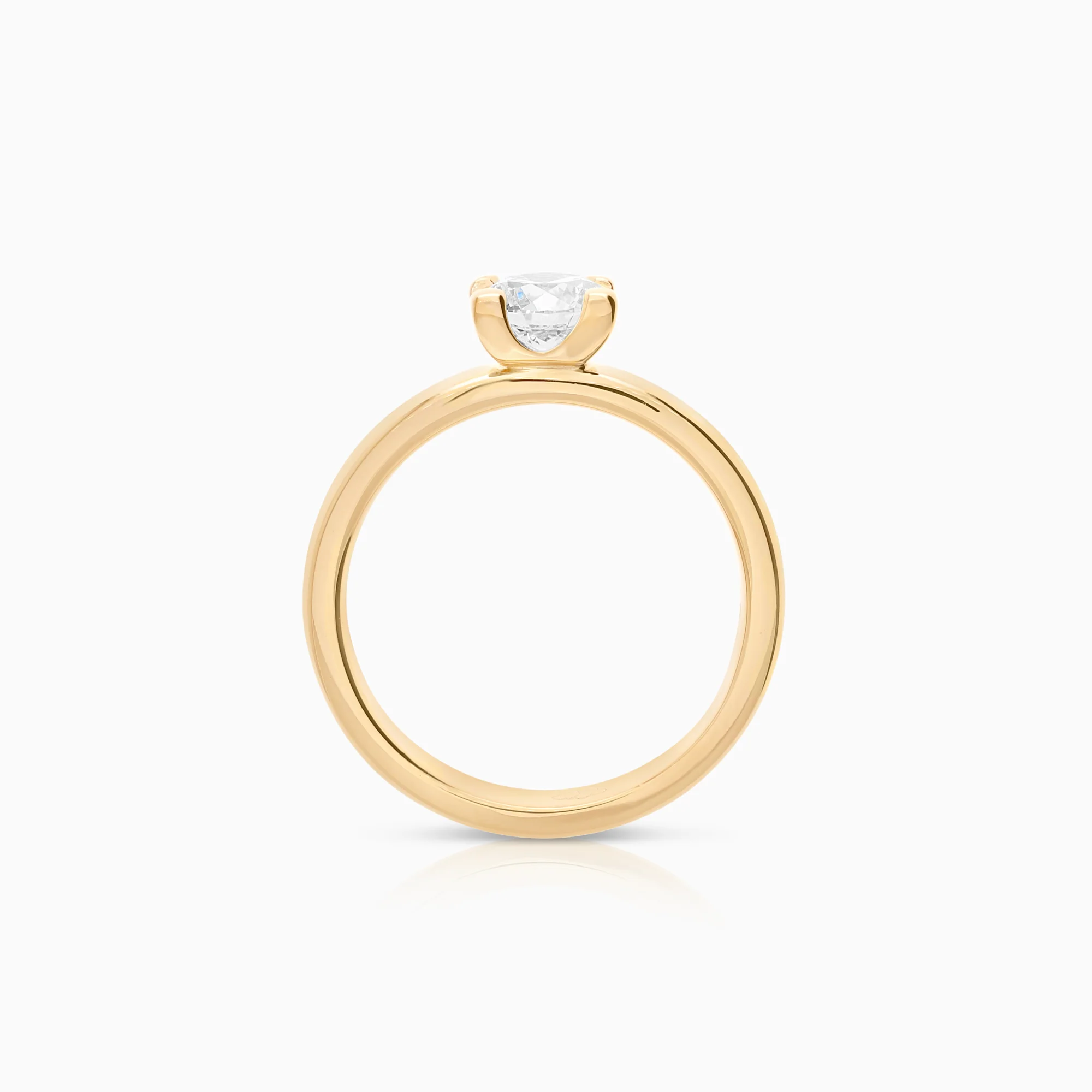 Solitaire ring 0.75ct 18K gold - Image 2