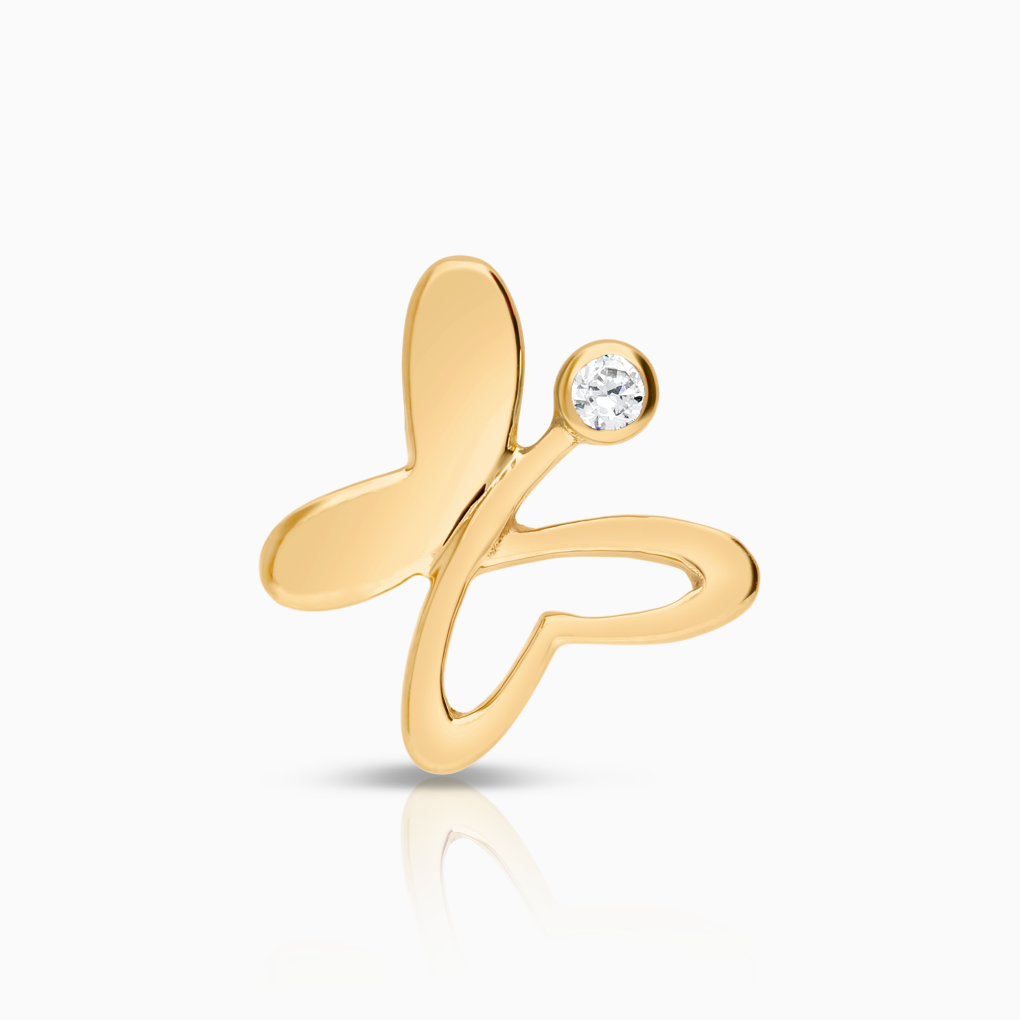 Animal pendant butterfly 0.63g 18K gold