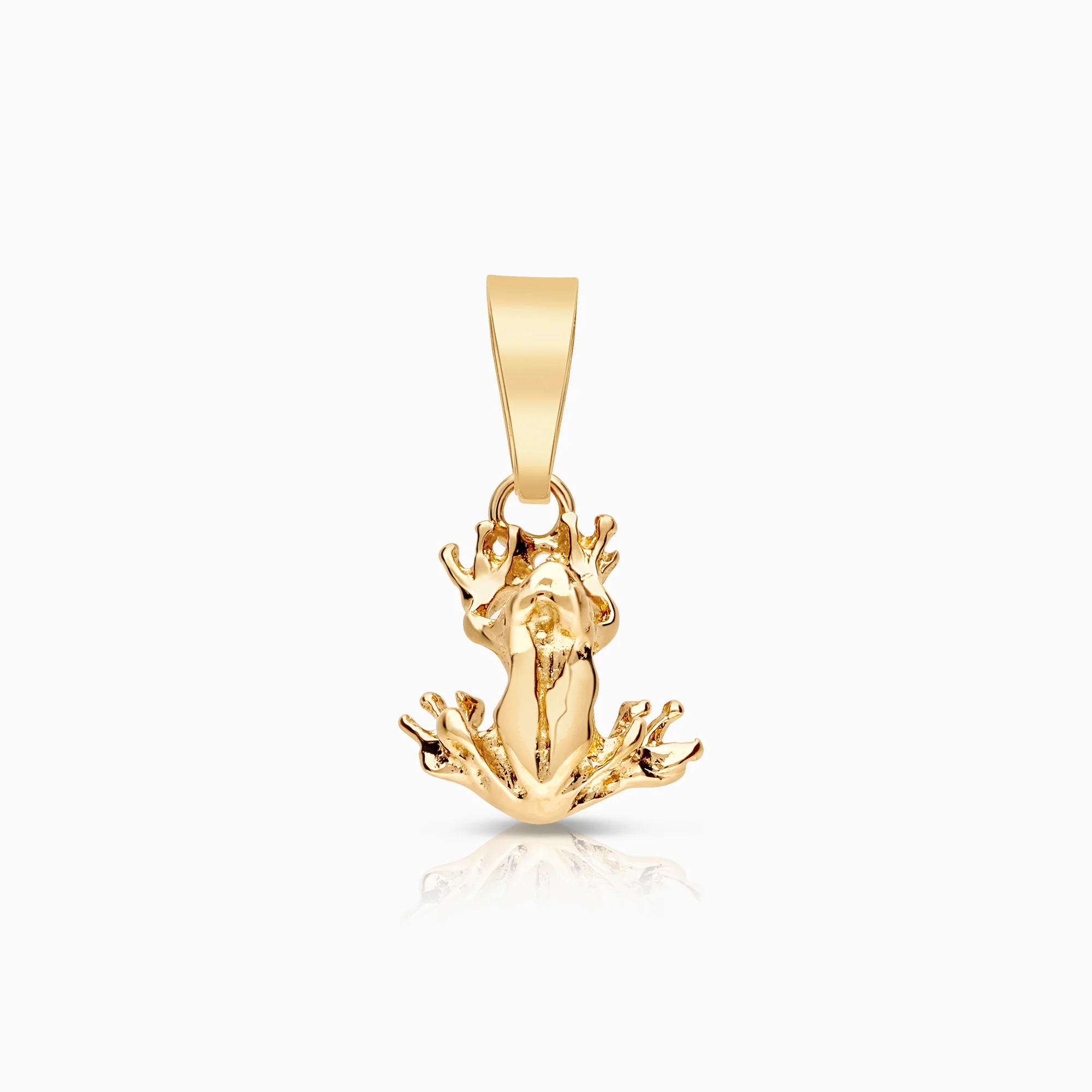 Frog pendant 0.72g 18K gold.