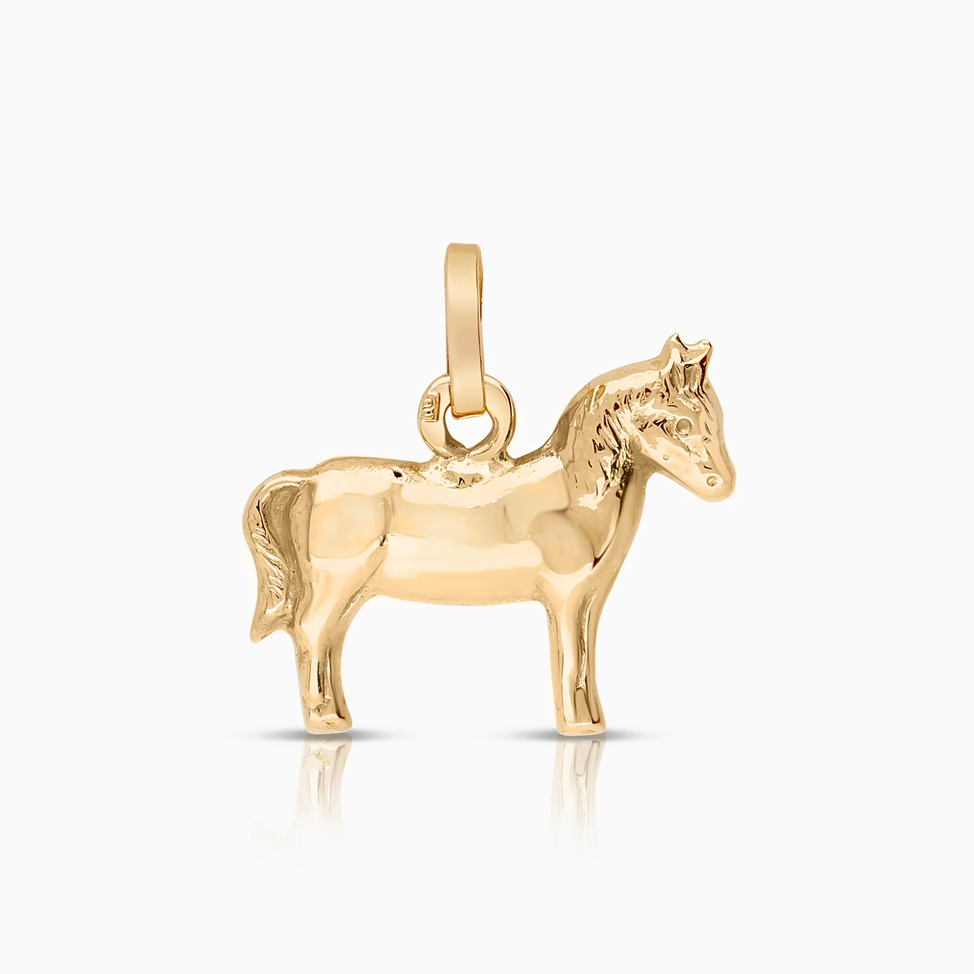 Horse pendant 0.74g 18K gold