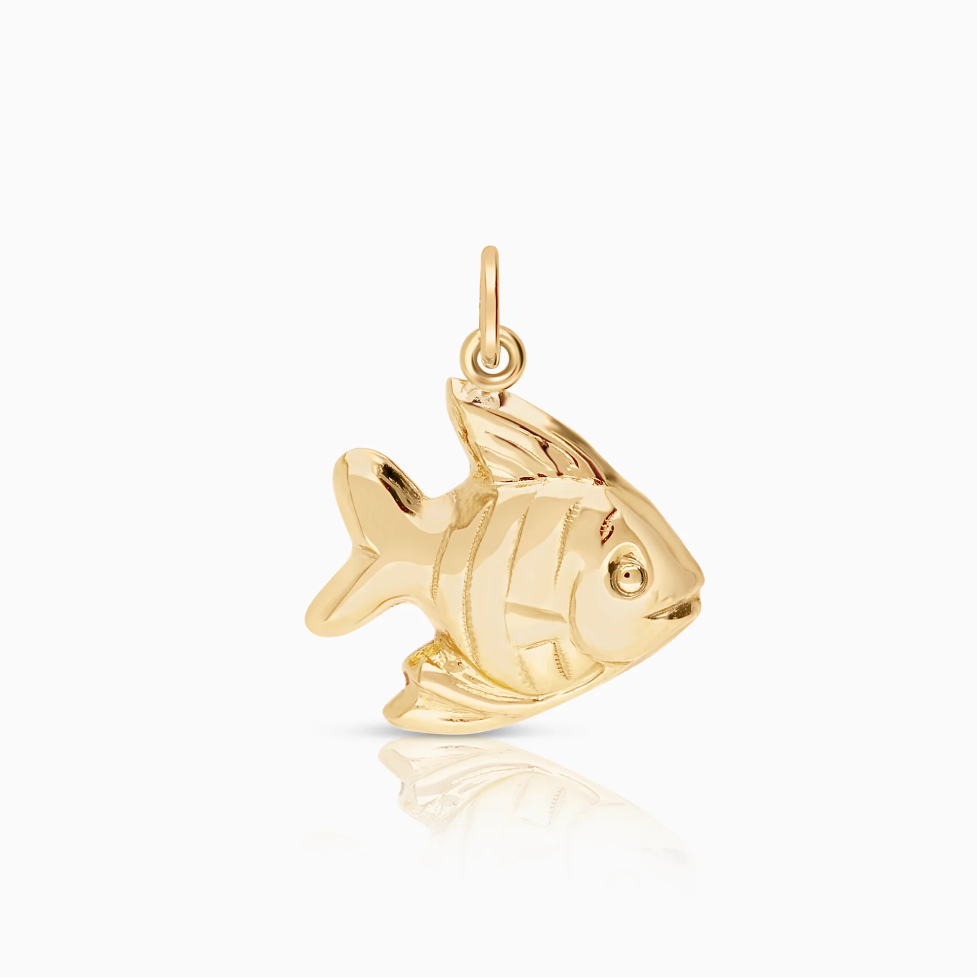 Fish pendant 0.80g 18K gold