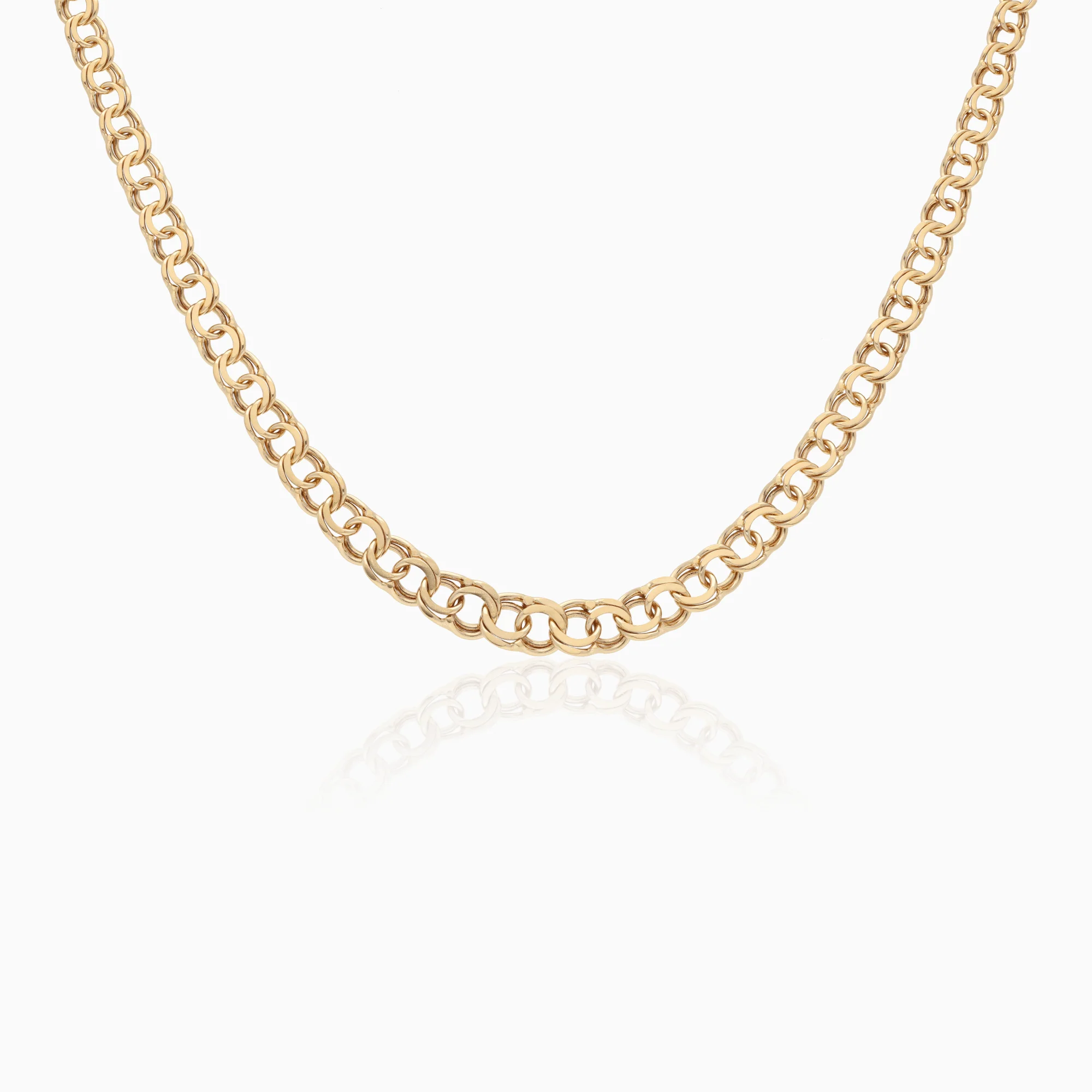 Graduated Bismarck Necklace 15.6g 18K Gold