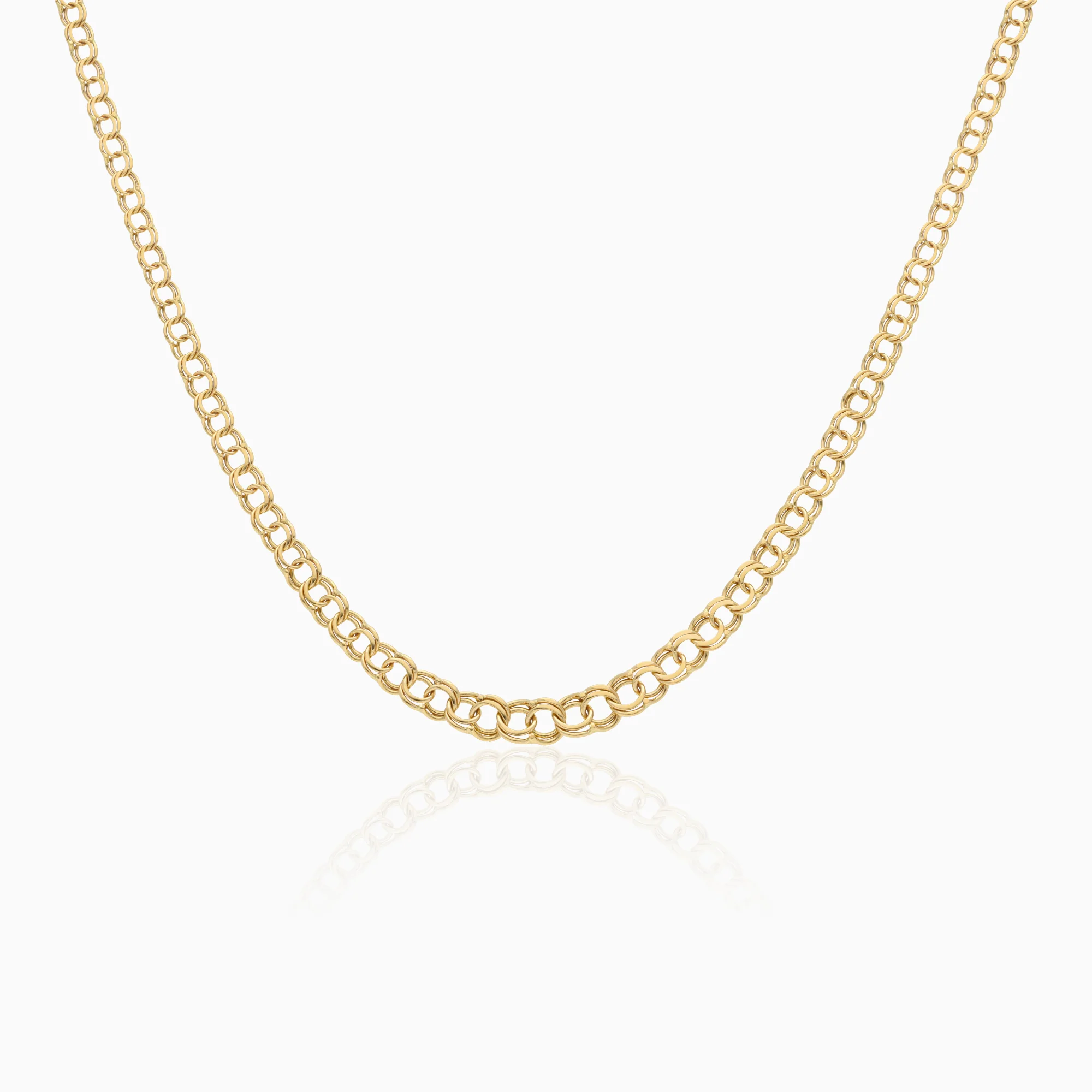 Graduated Bismarck necklace 7.2g 18K gold