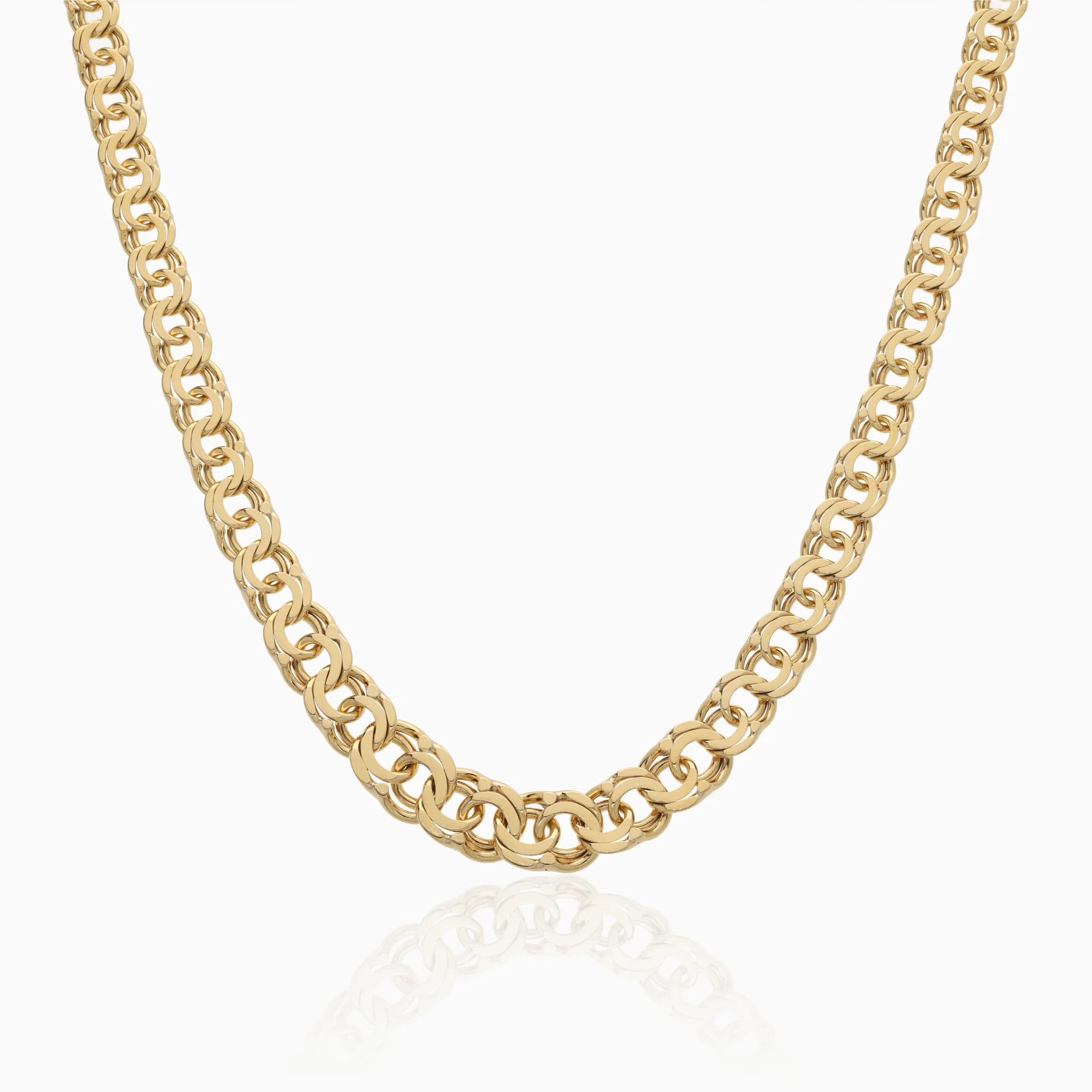 Graduated Bismarck necklace 20.6g 18K gold
