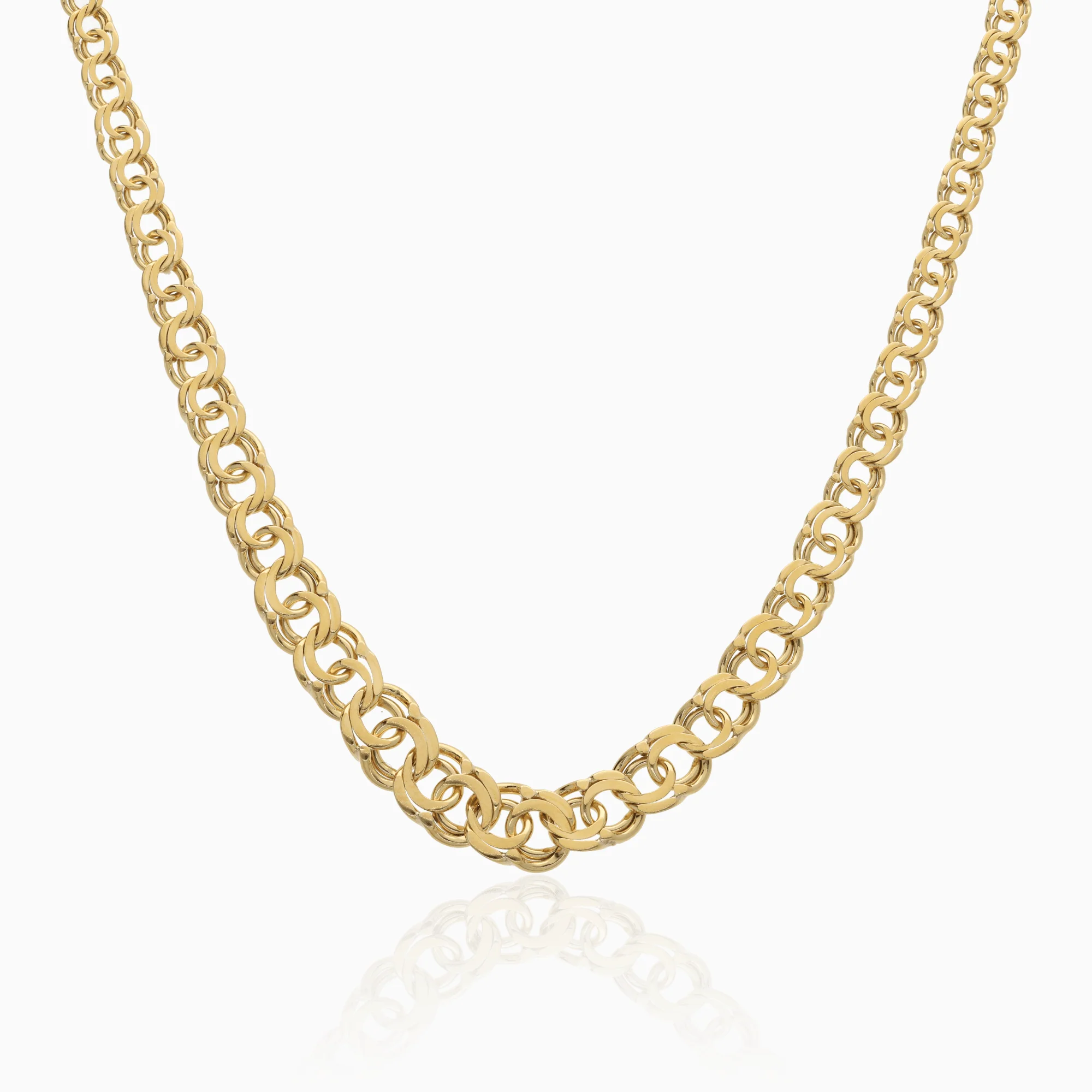 Graduated Bismarck necklace 13.4g 18K gold