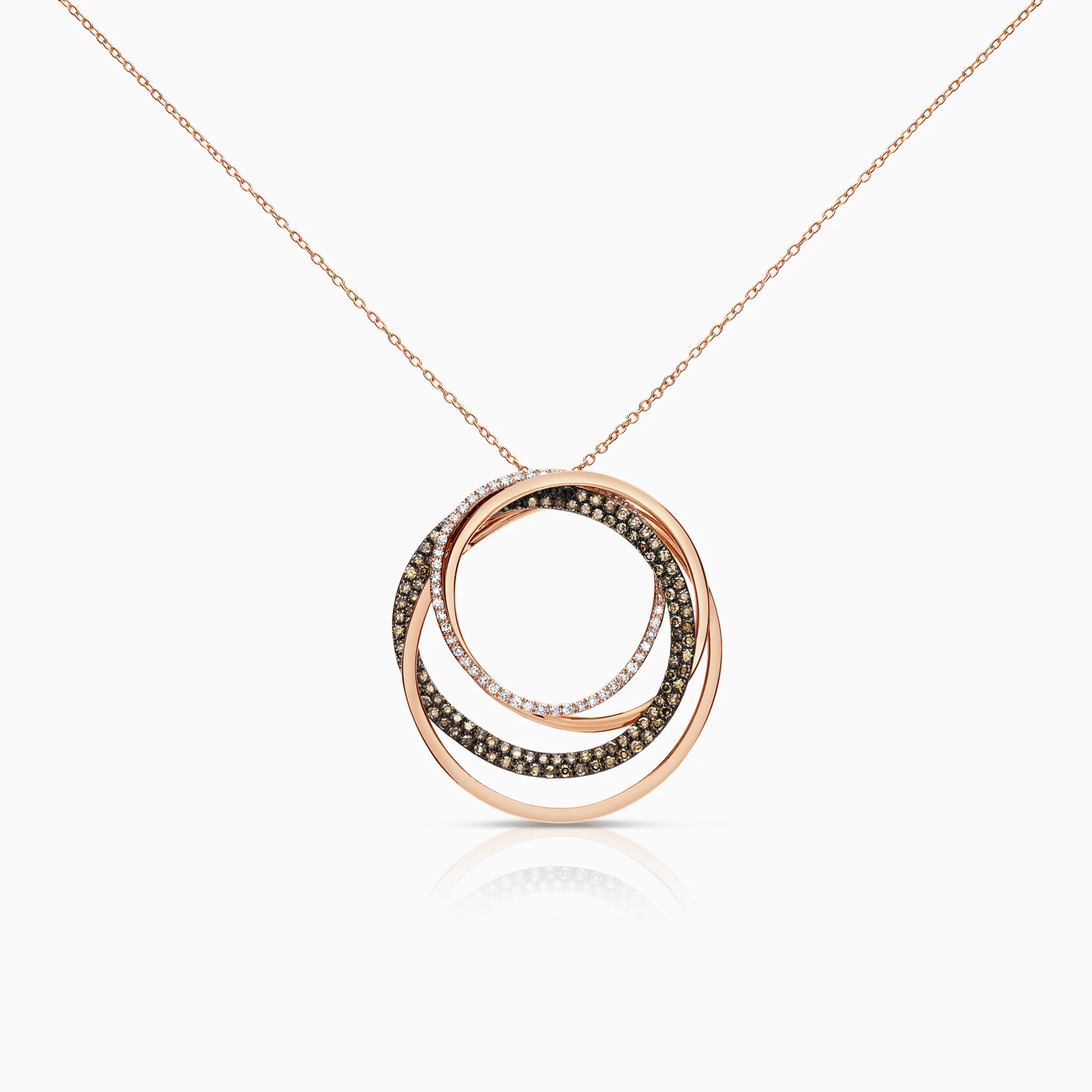 EFFY diamond necklace 1.06ct 14K rose gold