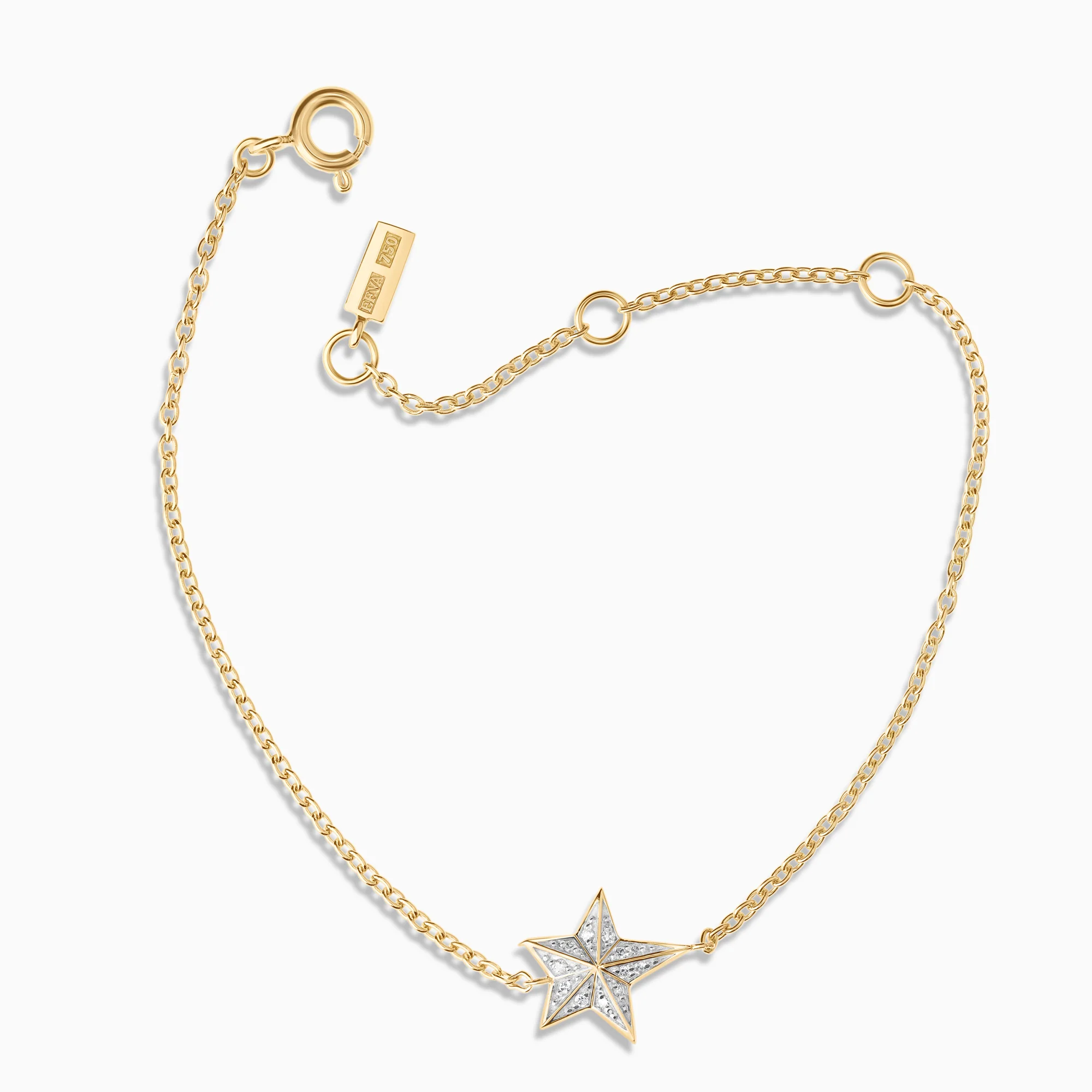 Efva Attling catch a falling star bracelet 0.12ct 18K gold - Image 2