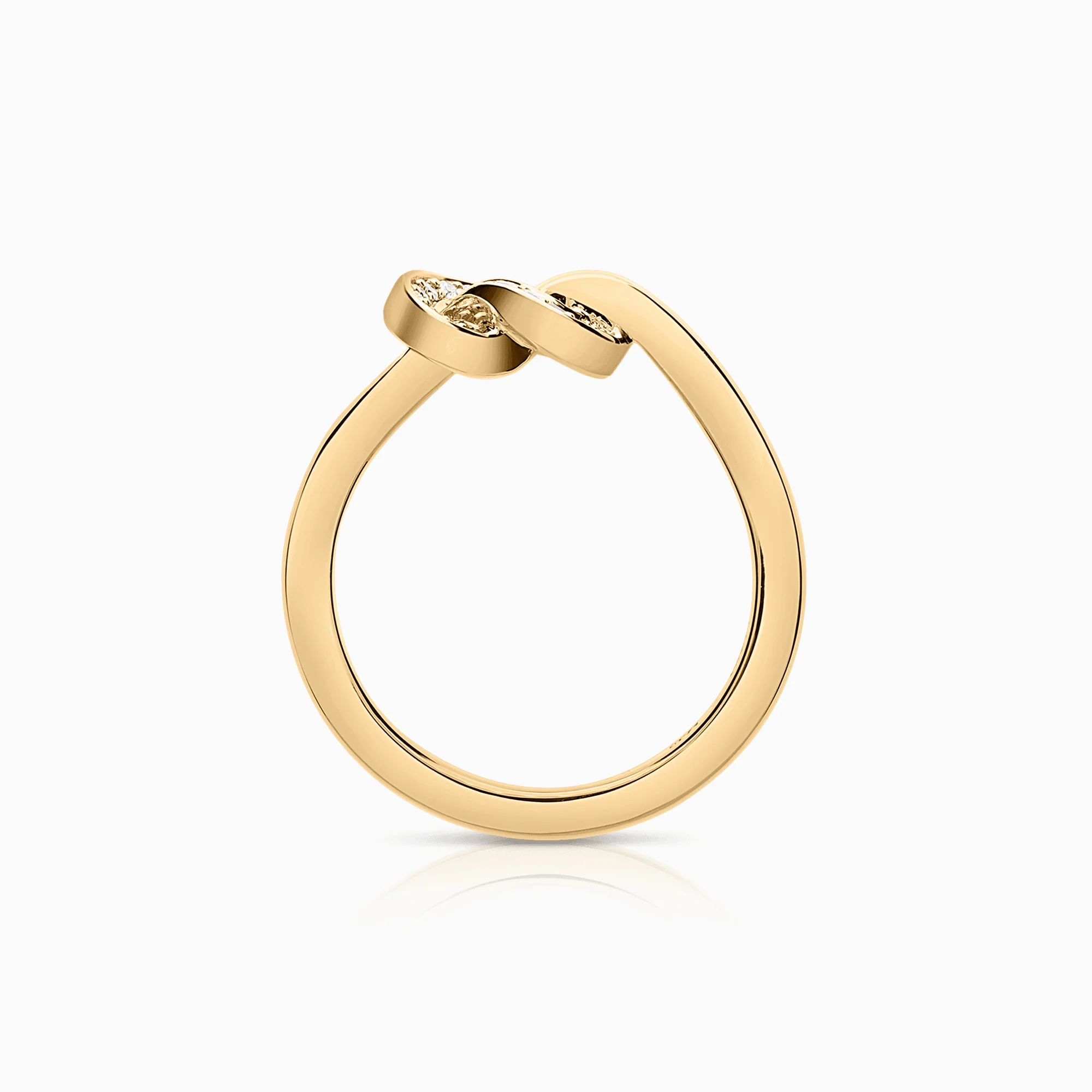 Efva Attling Love knot & stars ring 0.07ct 18K gold - Image 2