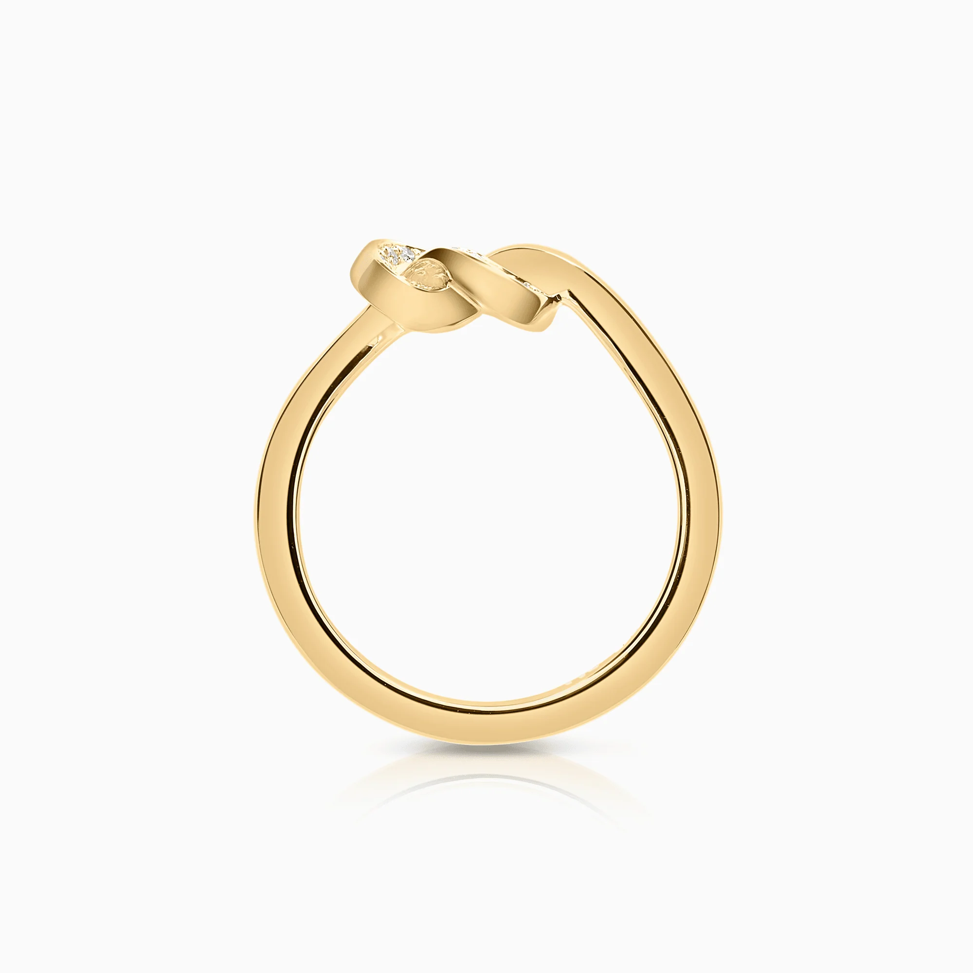 Efva Attling Love knot & stars ring 0.07ct 18K gold - Image 2