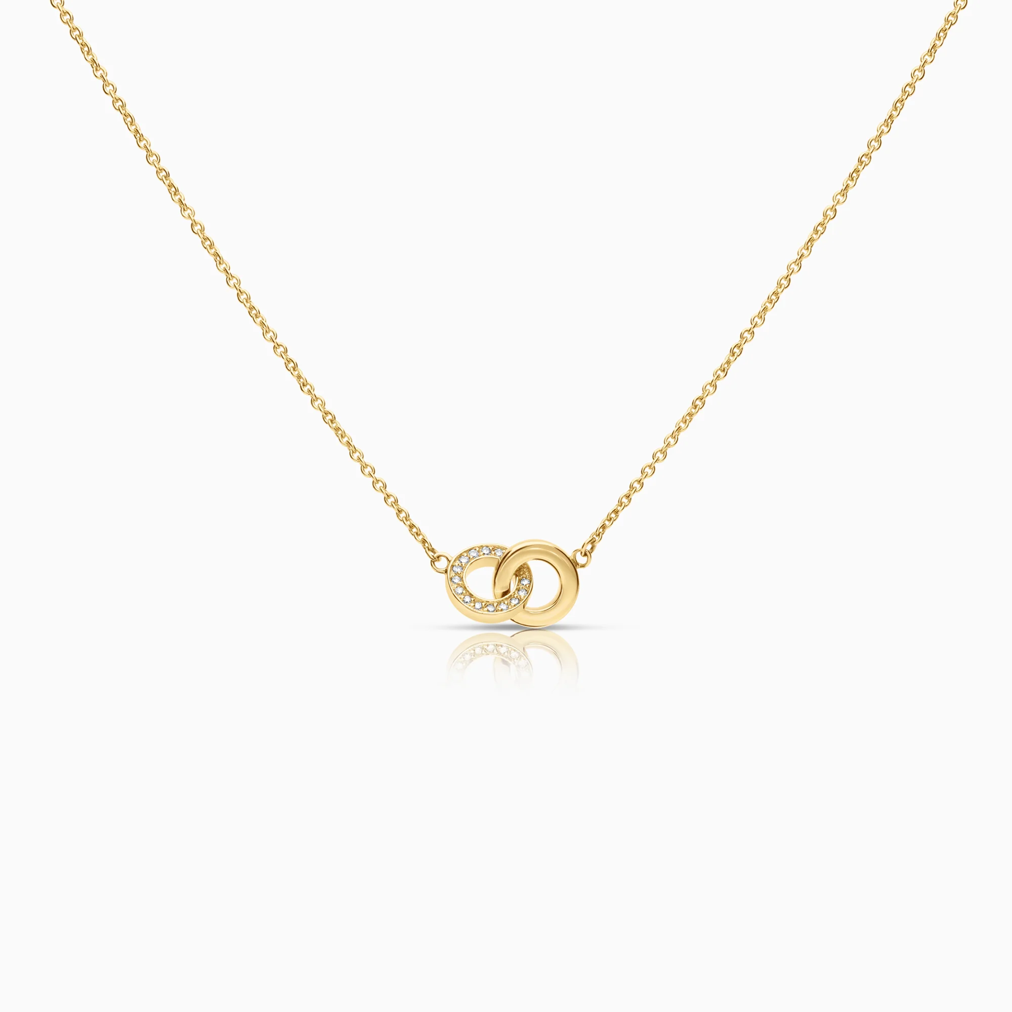 Efva Attling You & me necklace 0.06ct 18K gold