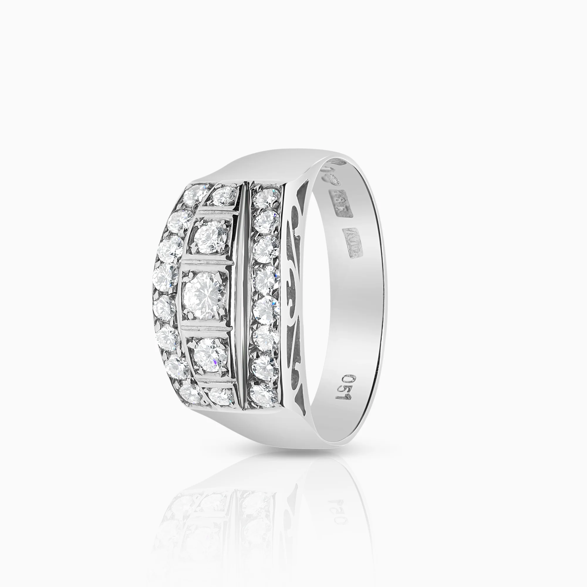 Engelbert ring 0.51ct 18K white gold