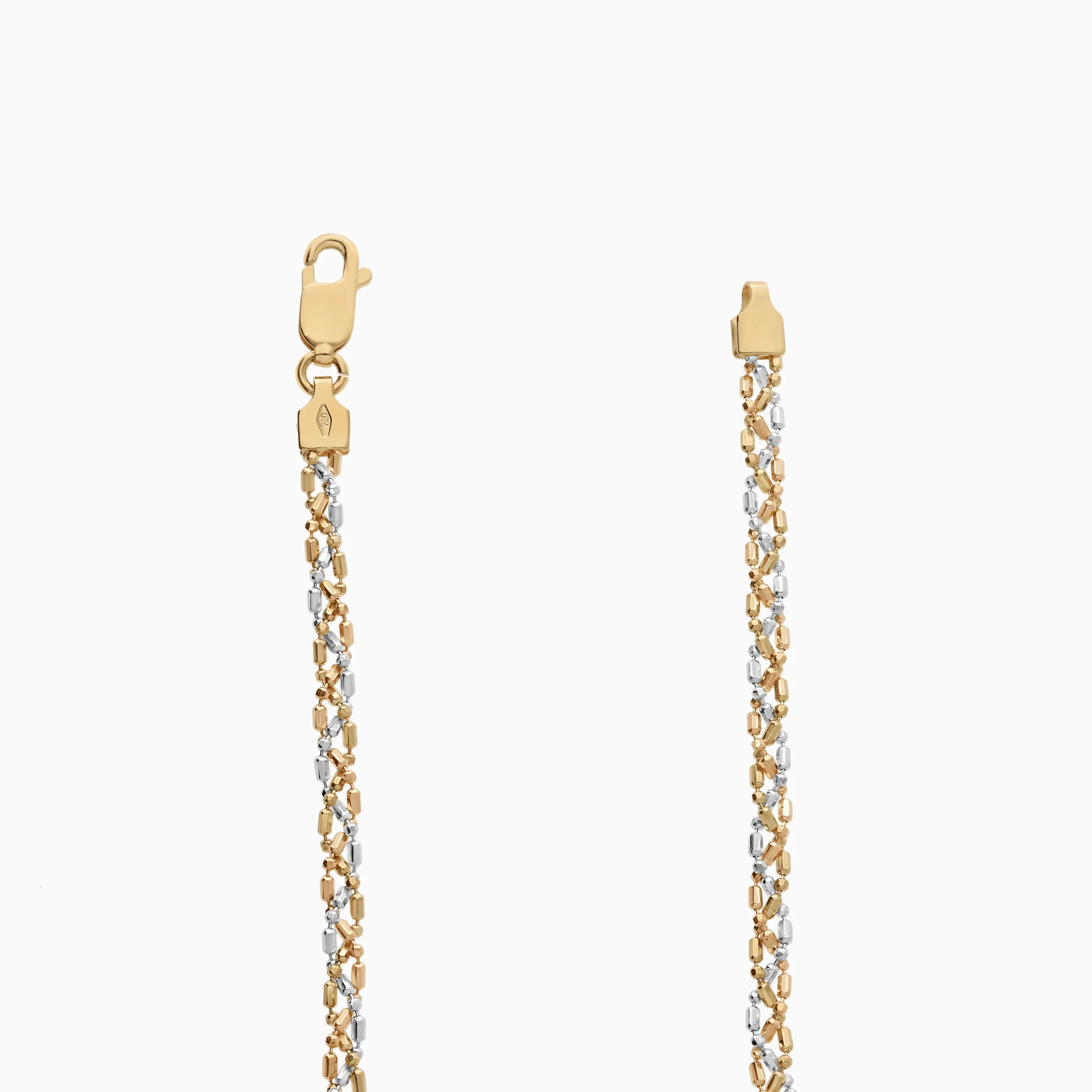 Fantasy bracelet 3.50g 18K yellow/rose/white gold - Image 2