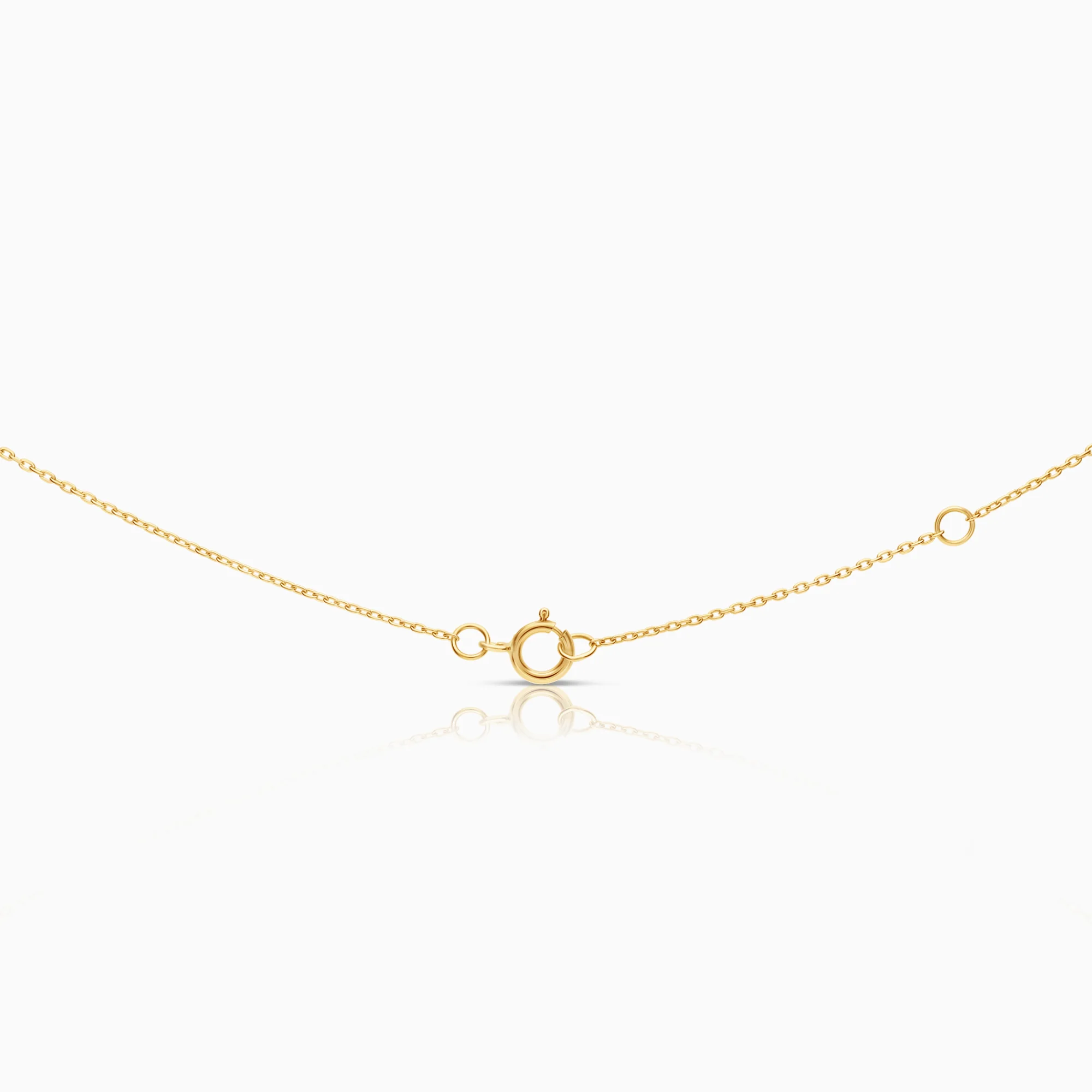 Diamond necklace 0.15ct 18K gold - Image 2
