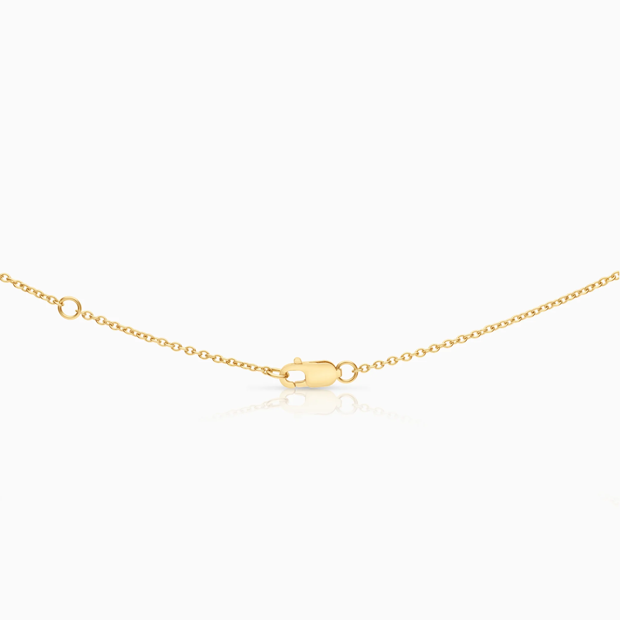 Diamond necklace 0.09ct 18K gold - Image 2
