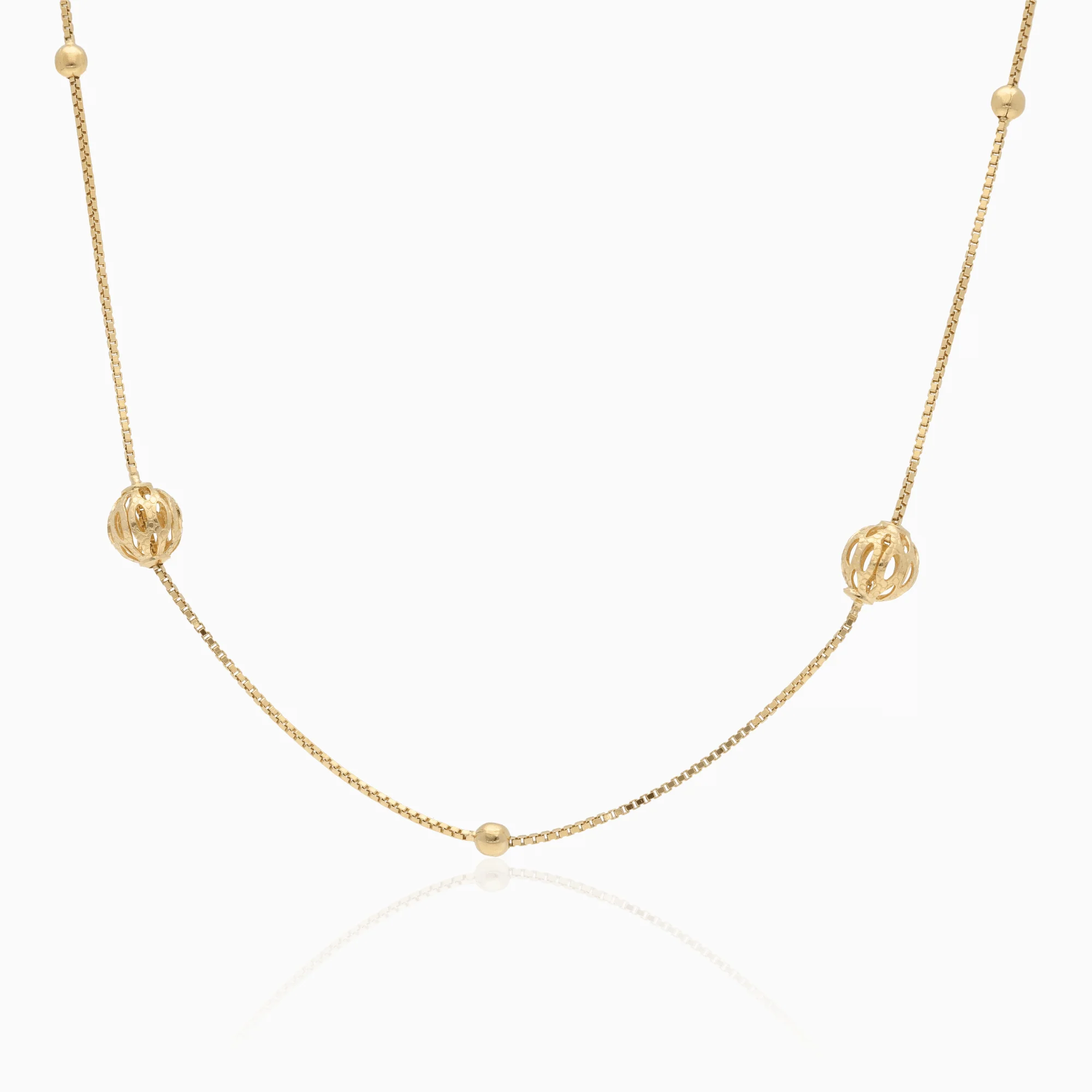 Fantasy chain necklace 10.1g 18K gold