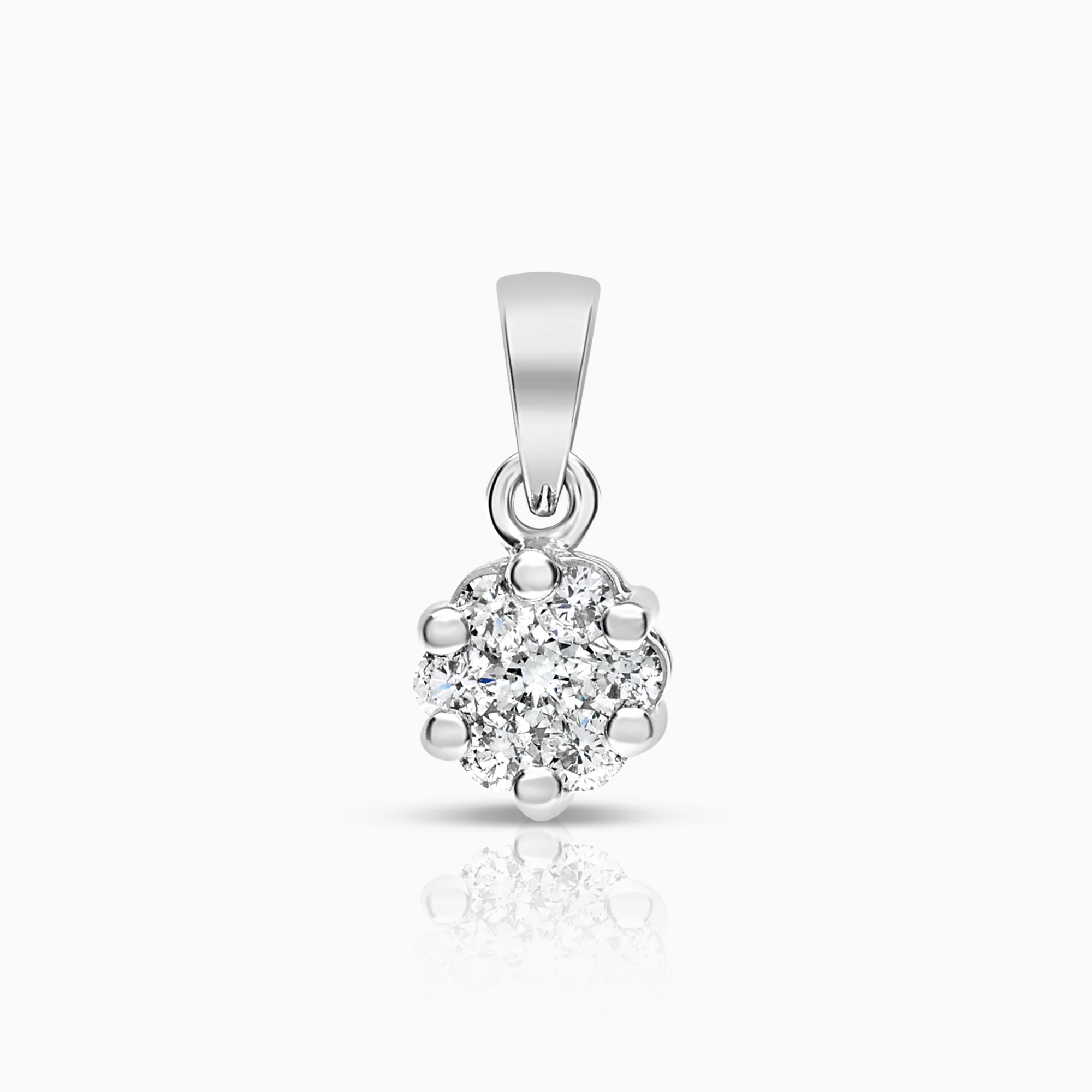 Diamond pendant 0.23ct 18K white gold
