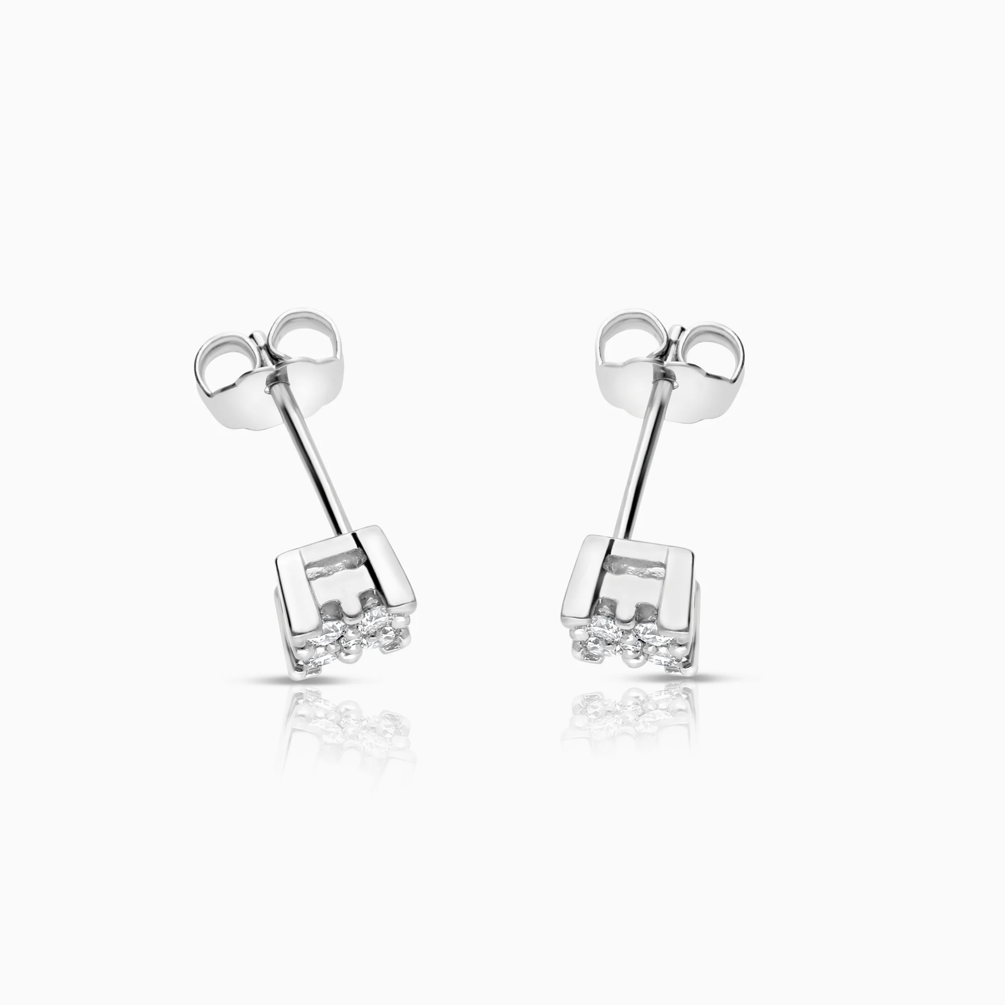Diamond earrings 0.25ct 18K gold - Image 2