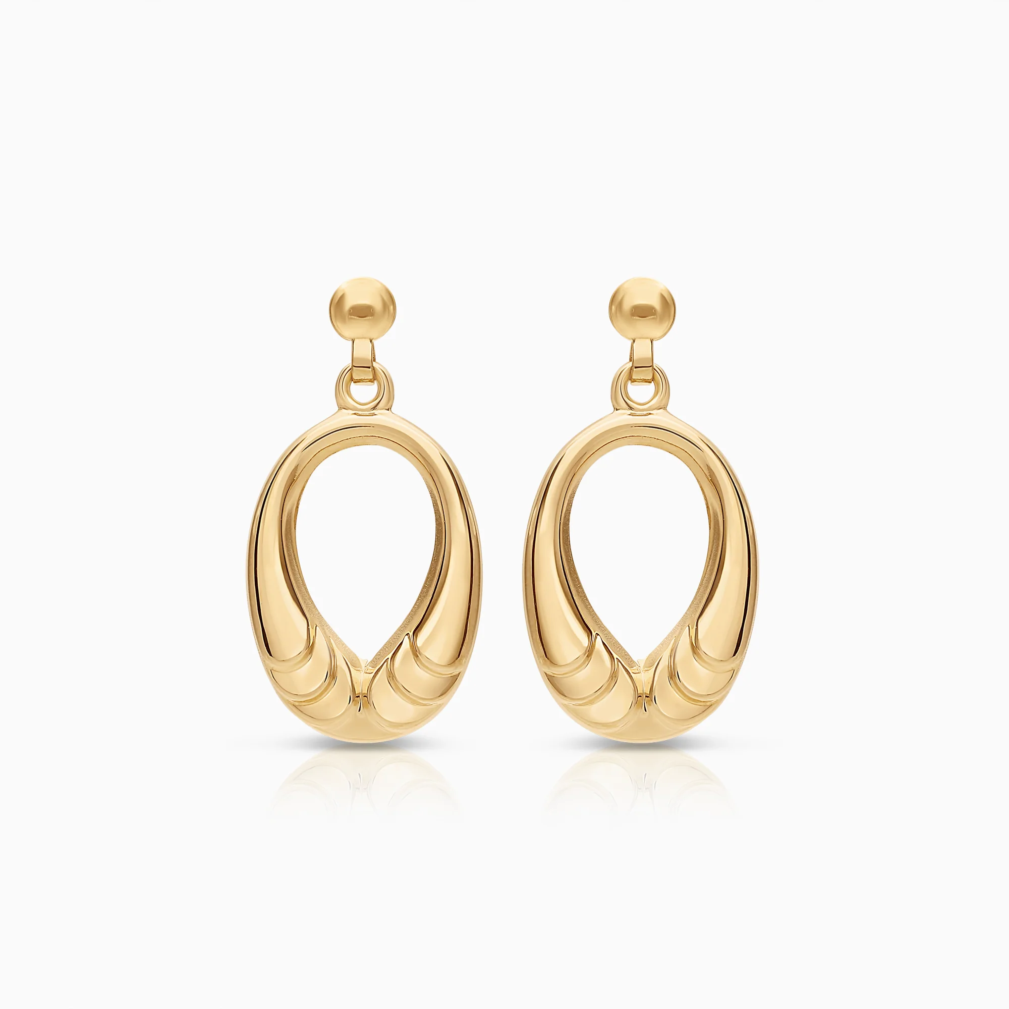 Gold earrings 1.35g 18K gold