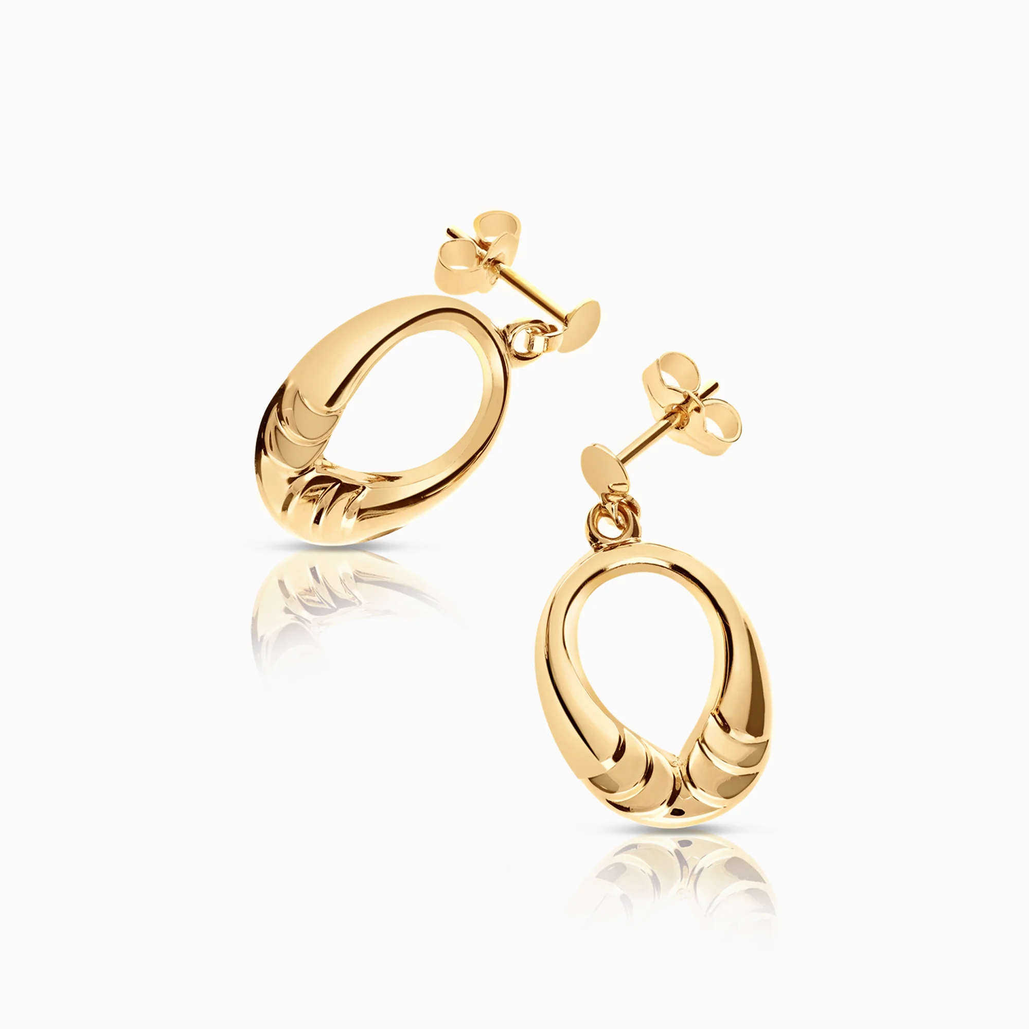 Gold earrings 1.35g 18K gold - Image 2