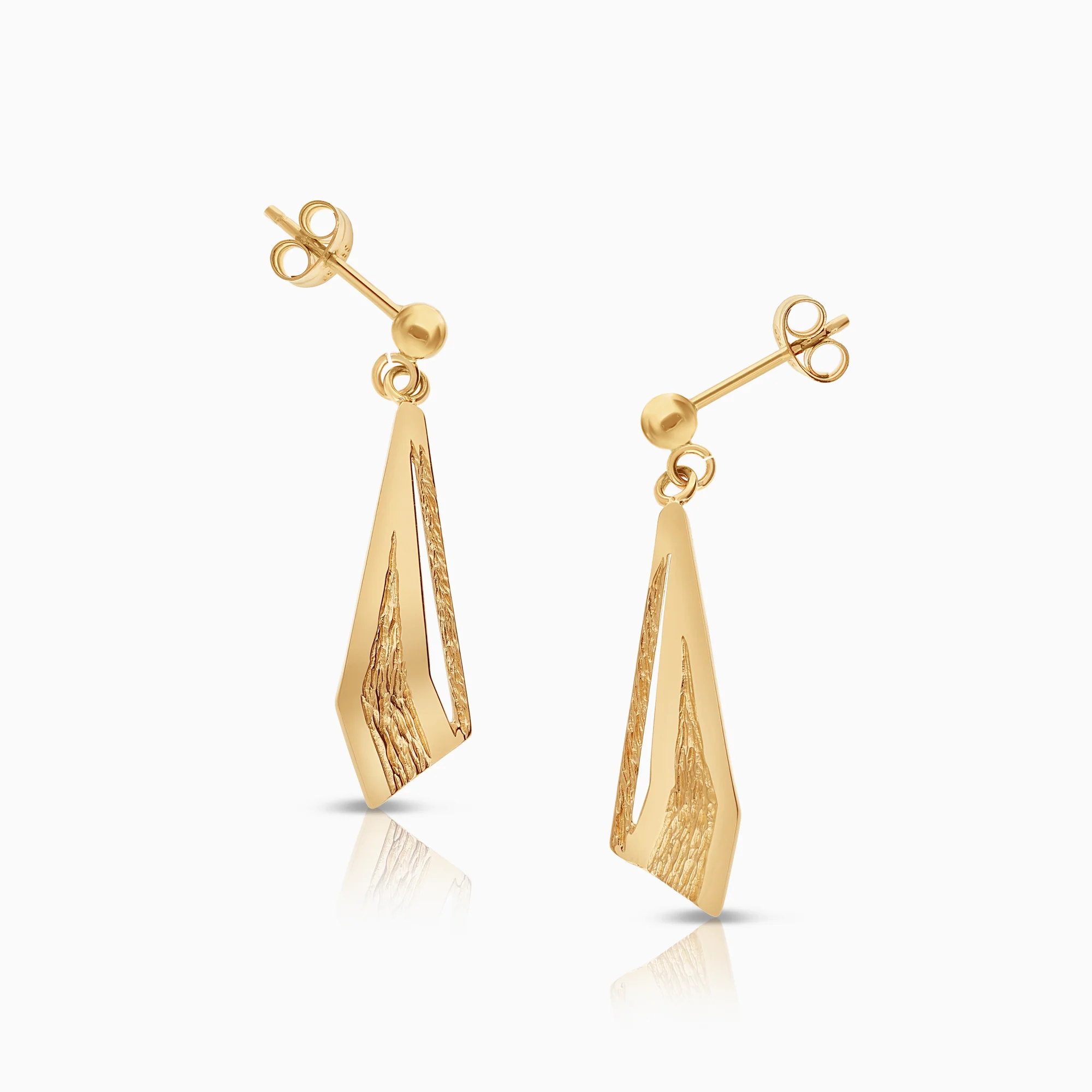 Gold earrings 2.69g 18K gold - Image 2