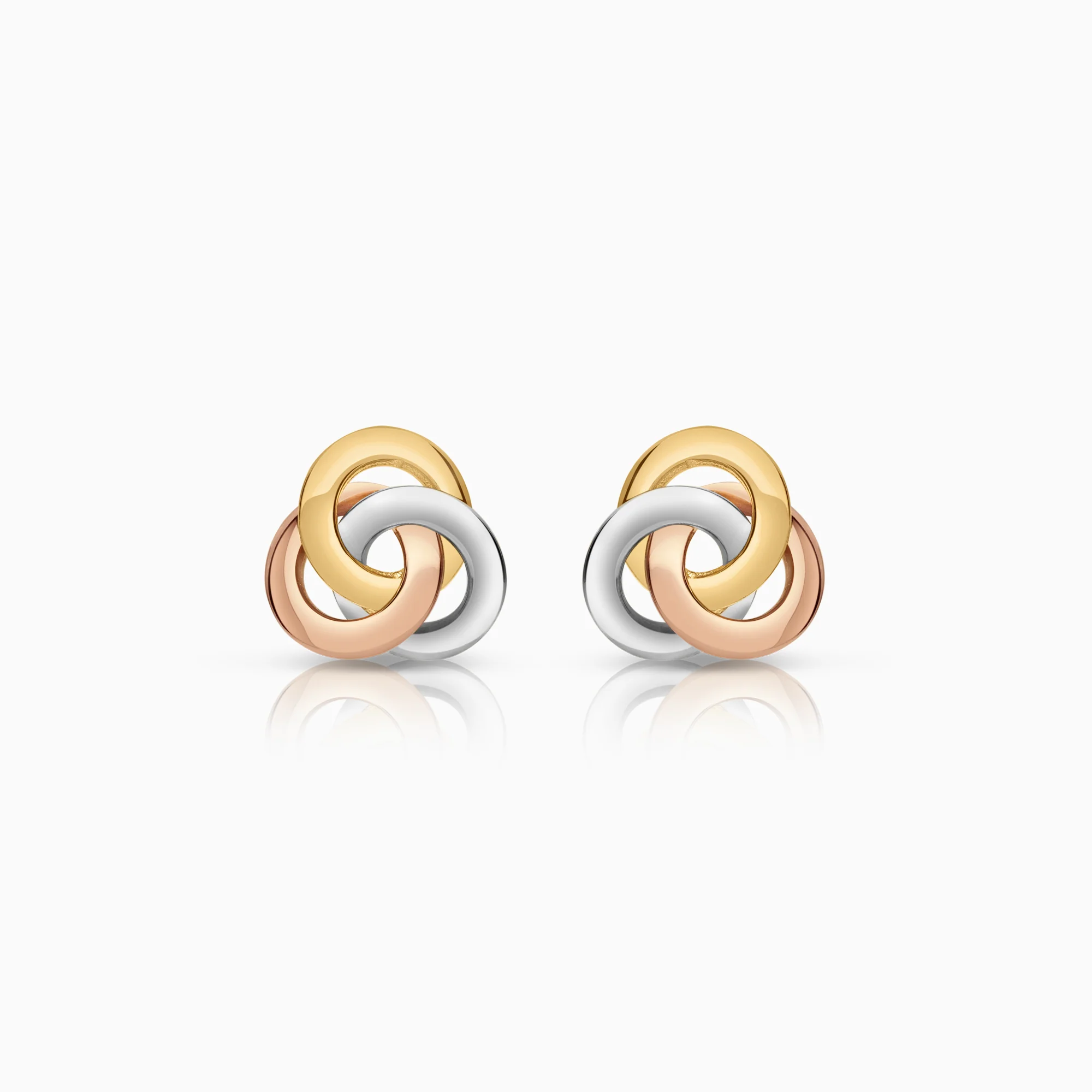 Gold earrings 8.01g 18K gold, rose gold, white gold