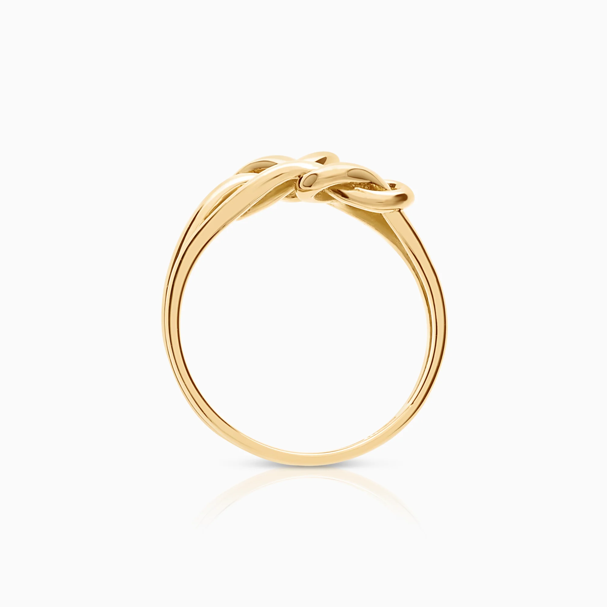 Gold ring with knot 2.45g 18K gold - Image 2