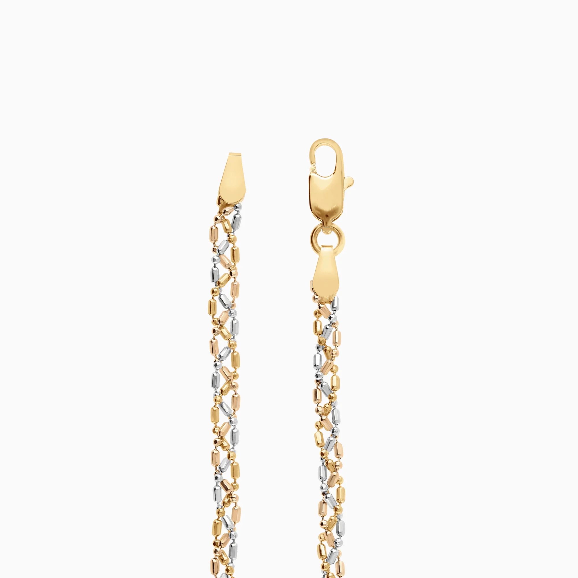 Fantasy Bracelet 3.41g 18K Yellow/Rose/White Gold - Image 2