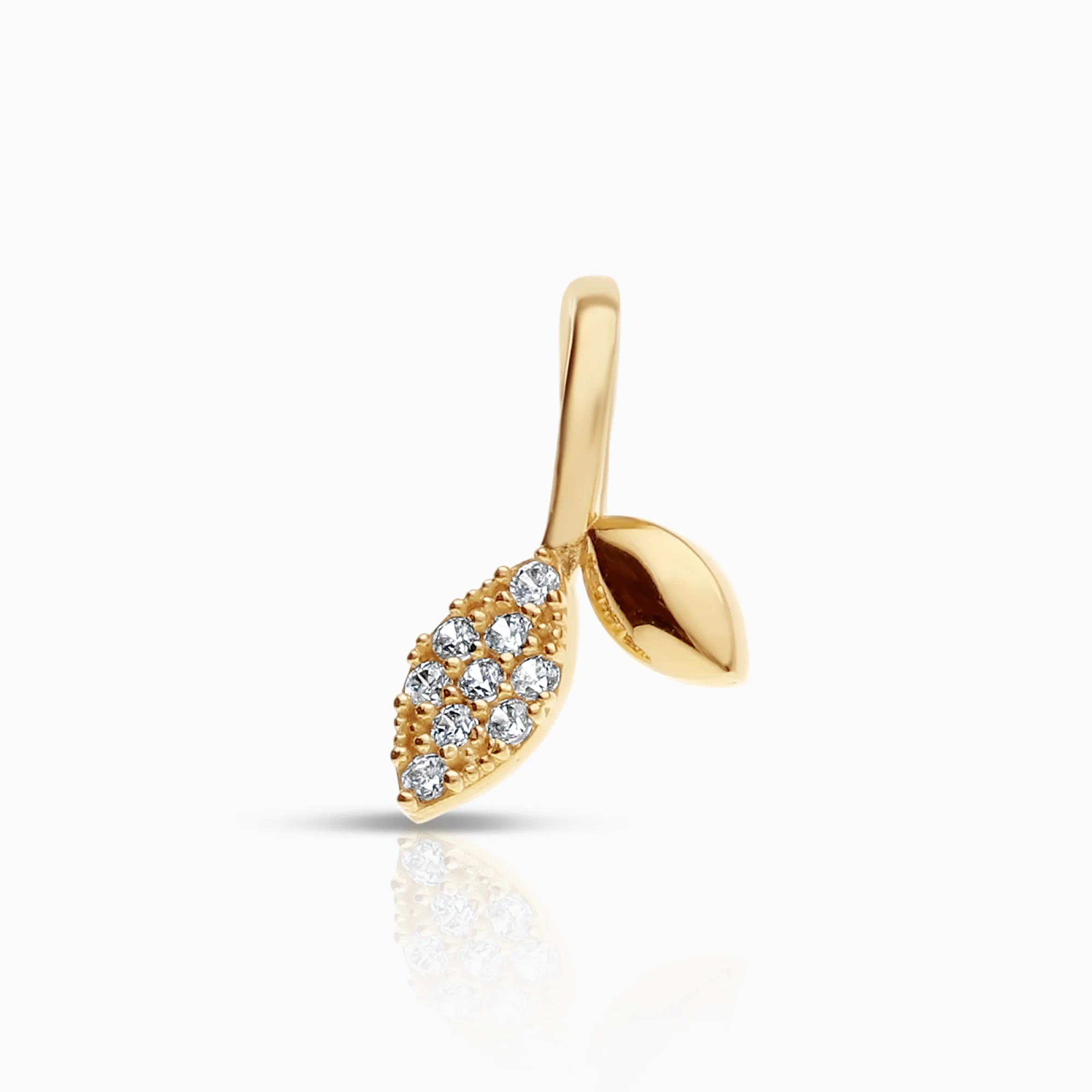 Pendant 0.32g 18K gold with cubic zirconia