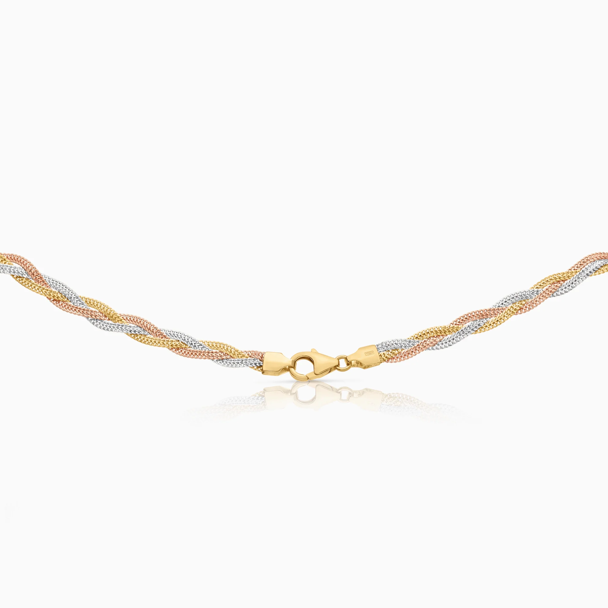 Fantasy link 10.12g 18K yellow/white/rose gold - Image 2