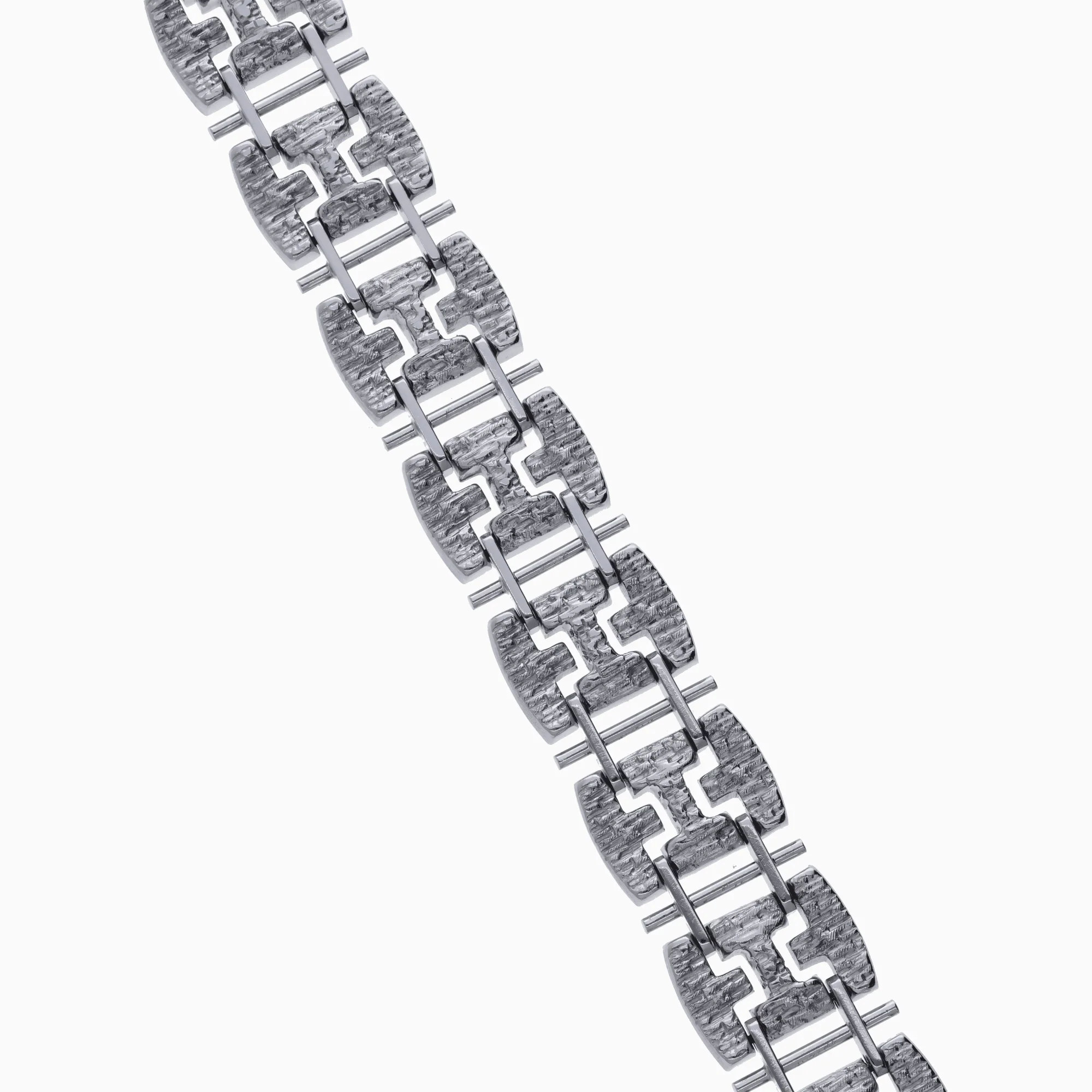 Fantasy link 37.15g 18K white gold