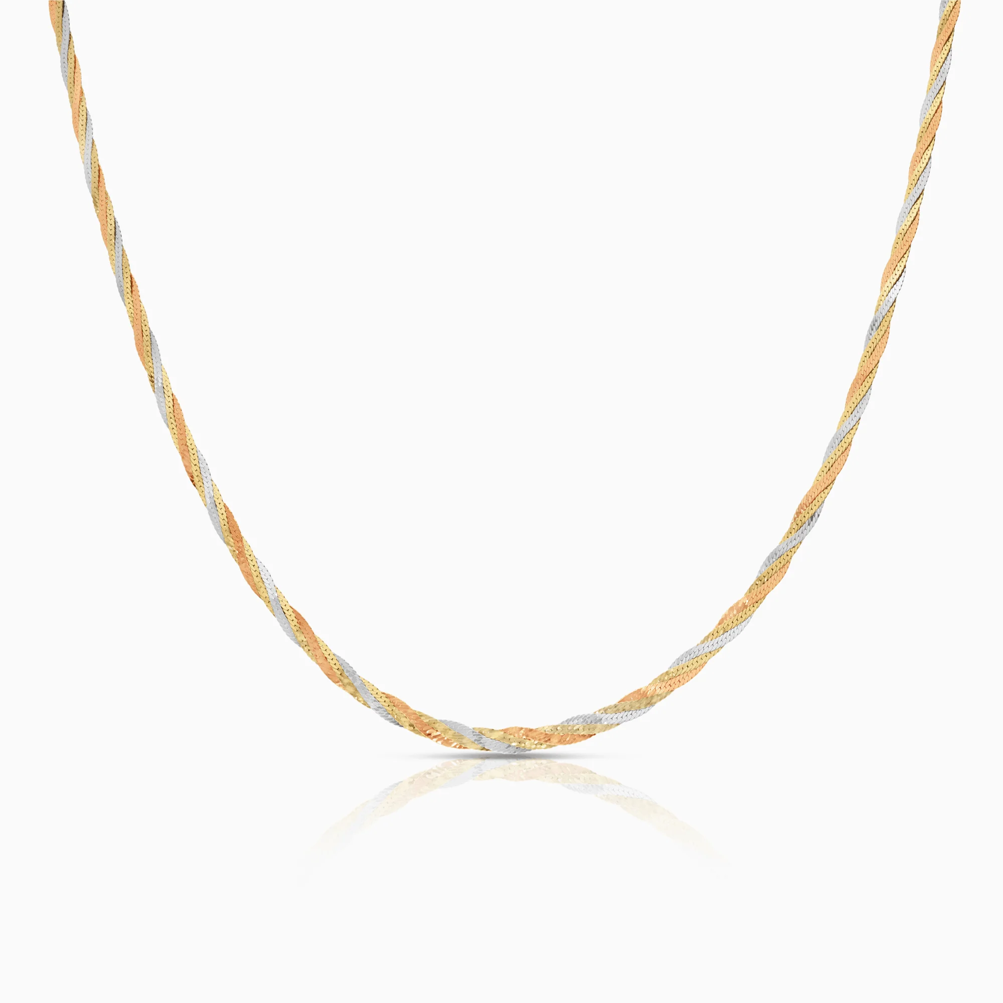 Fantasy link 4.08g 18K yellow/white/rose gold