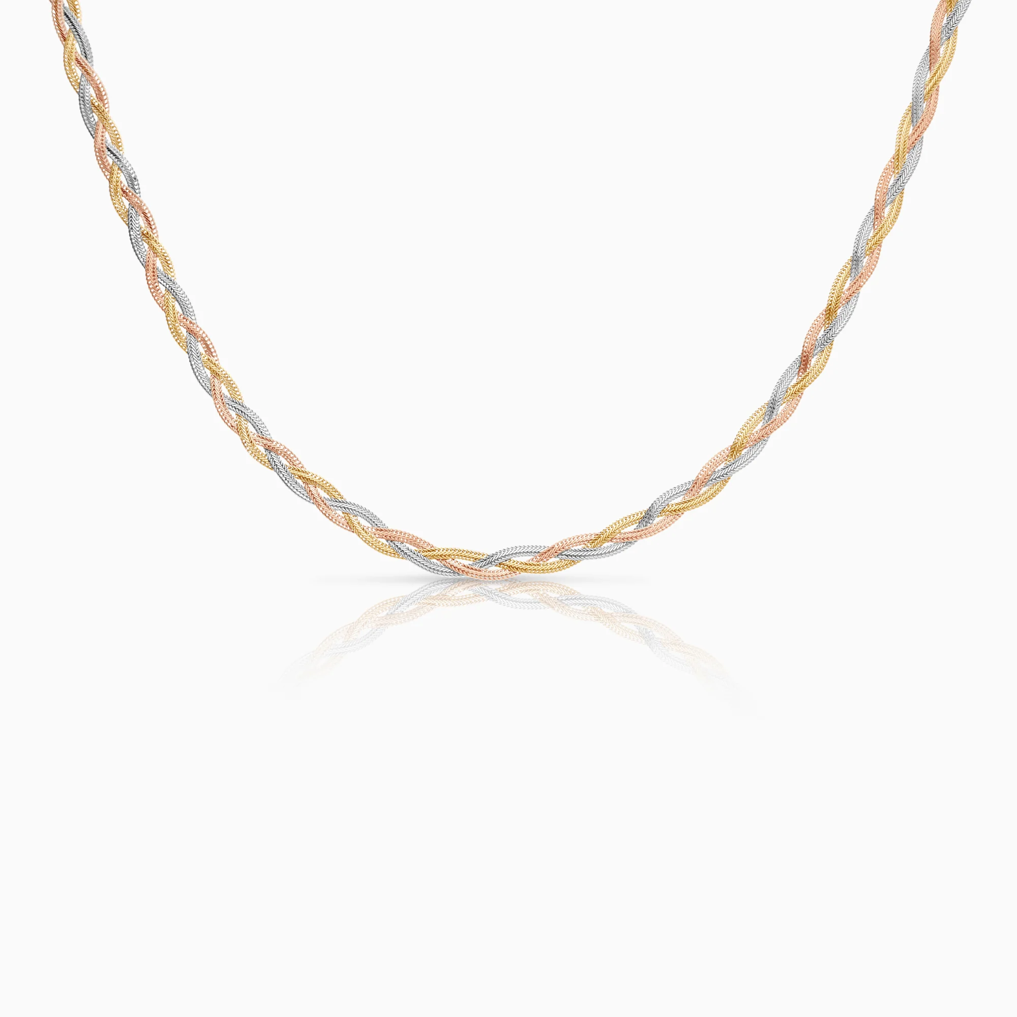 Fantasy link 6.40g 18K yellow/rose/white gold